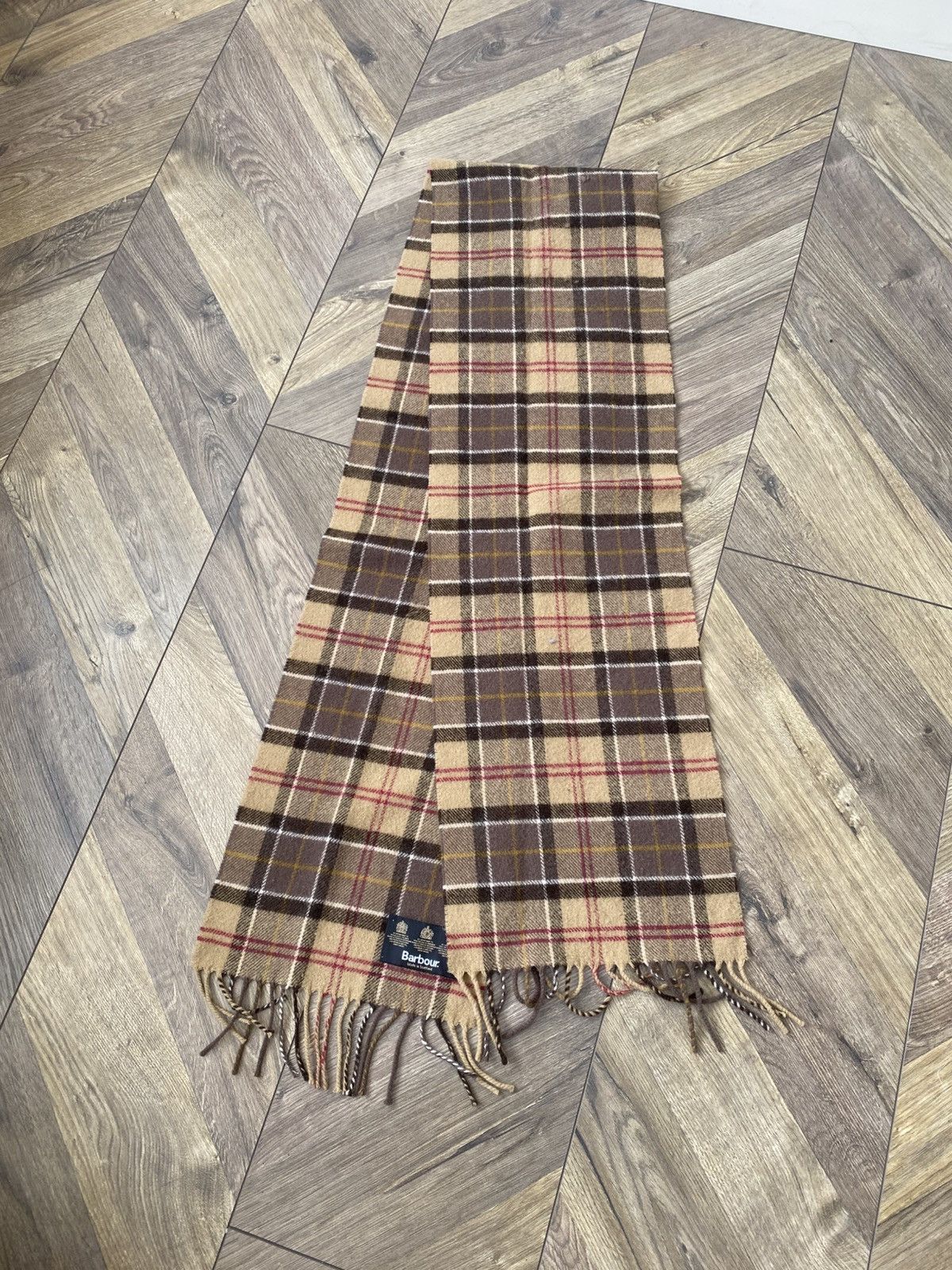 Barbour Vintage Barbour nova check wool scarf Size ONE SIZE - 5 Thumbnail
