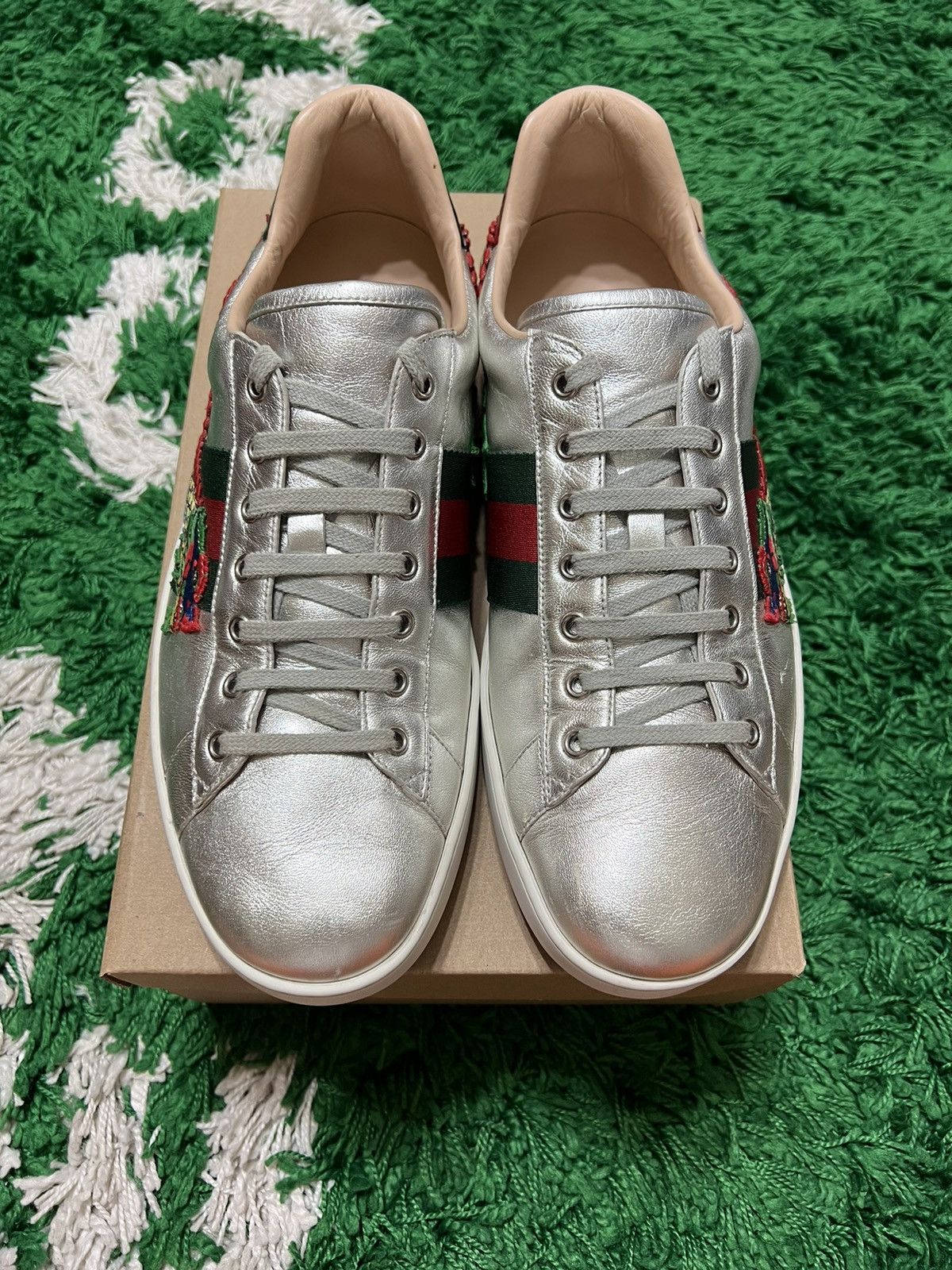 Gucci Gucci Ace Silver Dragon Size US 13 / EU 46 - 3 Thumbnail