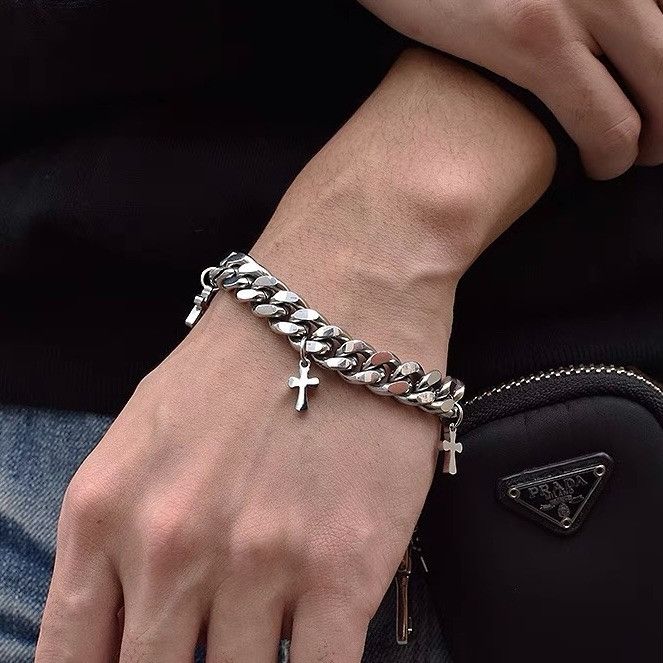 Jewelry Cross Retro Bracelet Y2K Punk Chain Gotch Bracelets Chains Size ONE SIZE - 6 Thumbnail