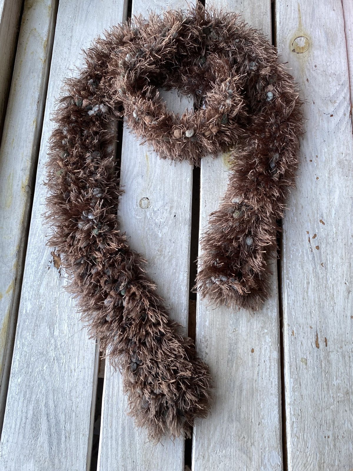 Japanese Brand × Vintage Avant Garde japanese fuzzy mohair Opium scarf vintage y2k Size ONE SIZE - 1 Thumbnail