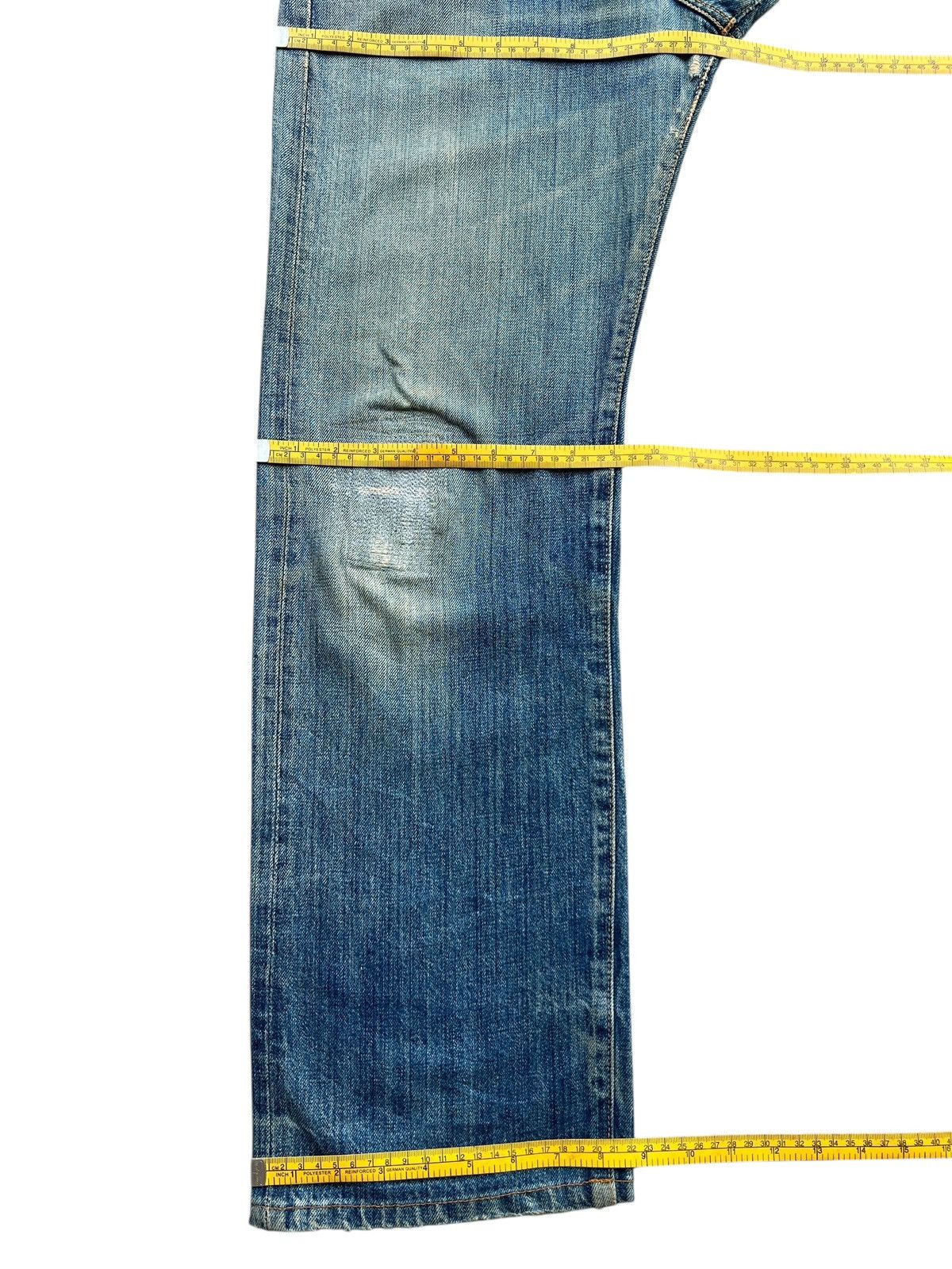 Edwin Vintage Edwin 505s Selvedge Distressed Denim Jeans 31x30.5 Size US 31 - 15 Thumbnail
