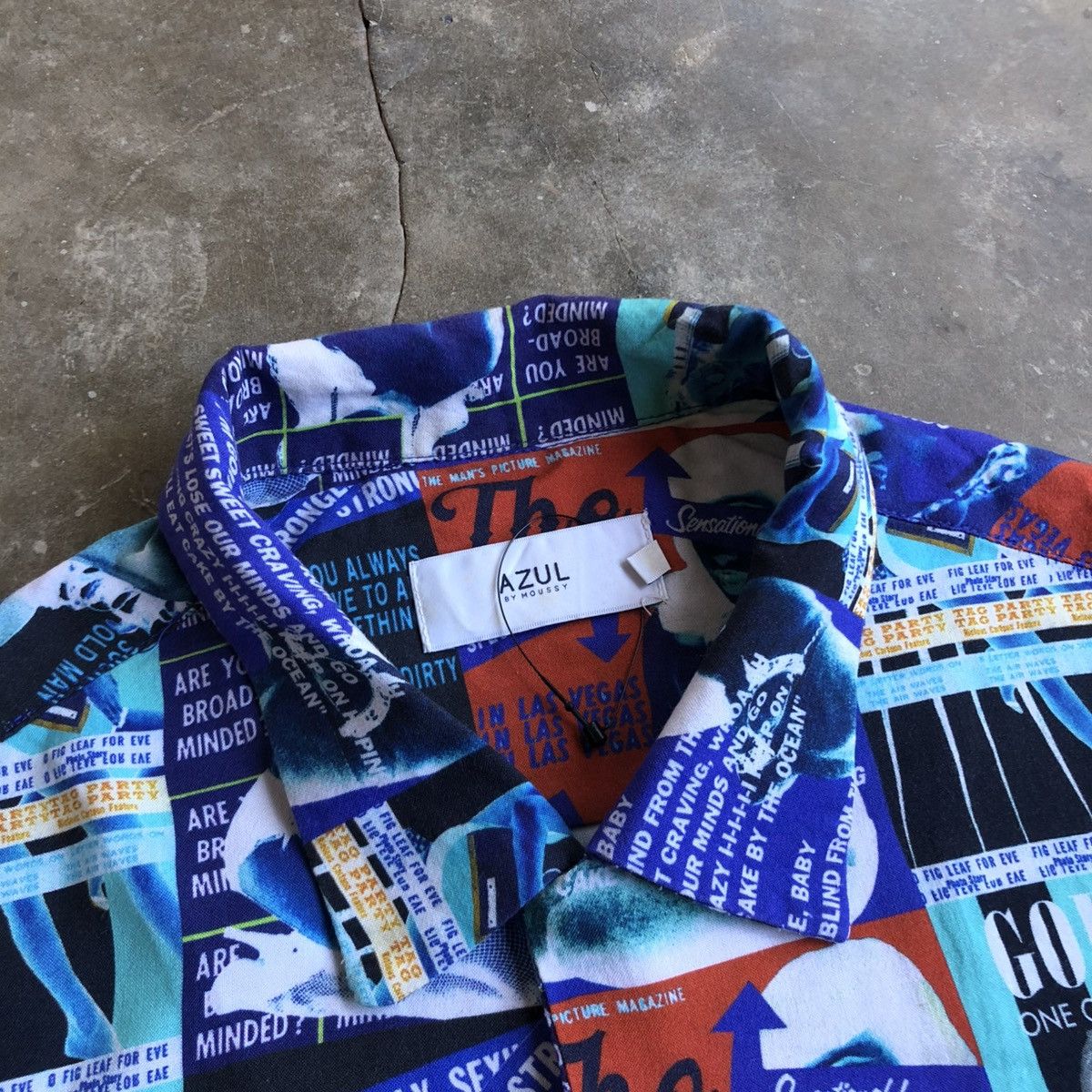Hysteric Glamour 2000s Azul by Moussy Sexy Girl Aop HG Style Shirt Rayon Size US M / EU 48-50 / 2 - 10 Thumbnail