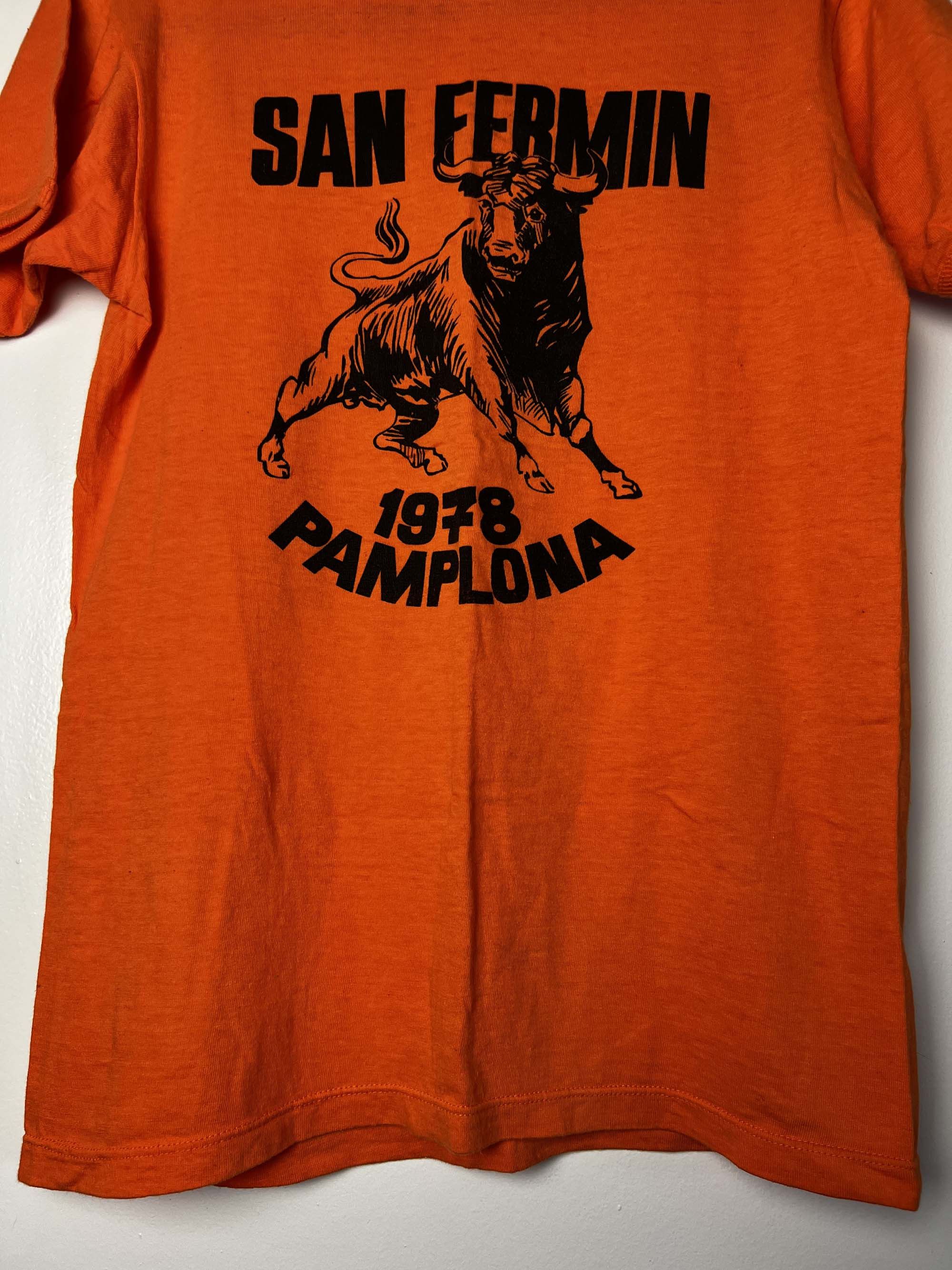 Vintage 1978 San Fermín Running of the Bulls Fest in Pamplona, Spain Size US S / EU 44-46 / 1 - 4 Thumbnail