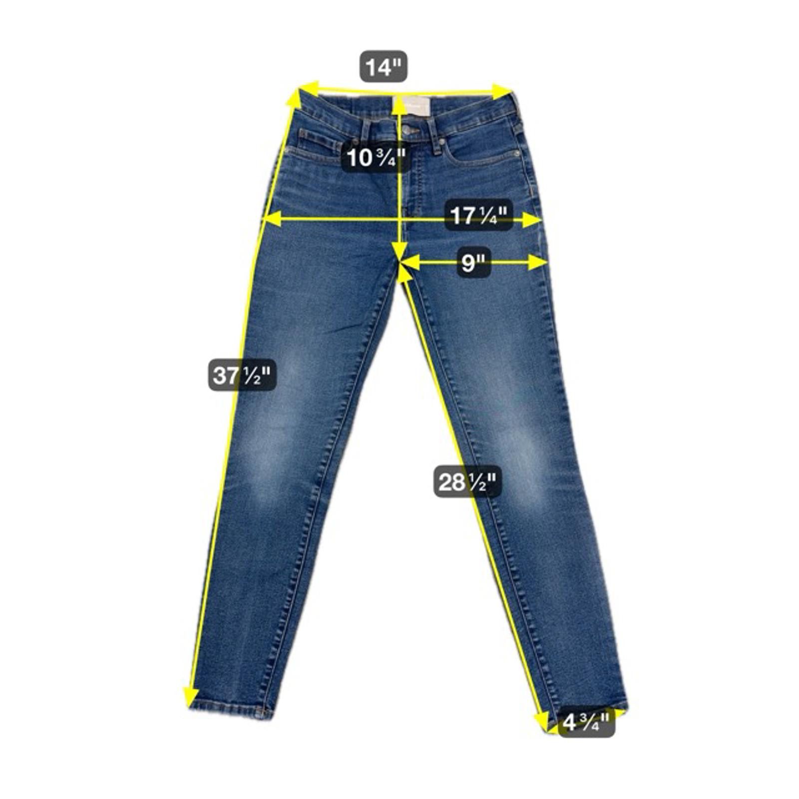 Everlane Everlane Mid Rise Skinny Jean Dark Wash - Mint Cond - 28 R Size 28" / US 6 / IT 42 - 5 Thumbnail
