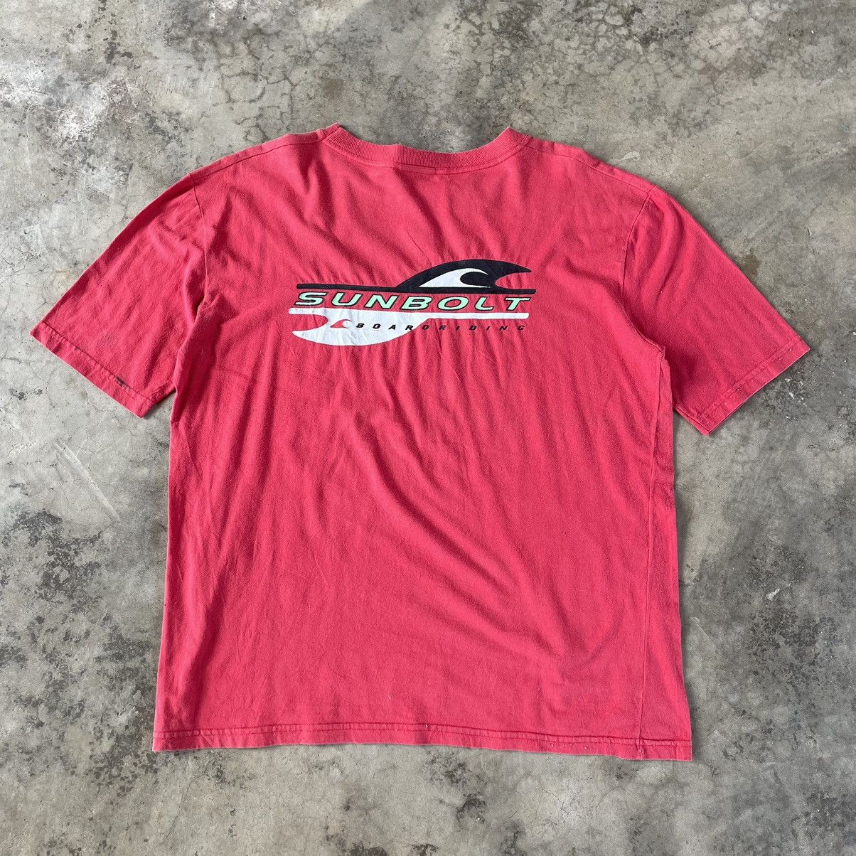Vintage 🔥🔥Vintage Sun Bolt Big Logo Air Waves Surfing Tee Size US L / EU 52-54 / 3 - 1 Thumbnail