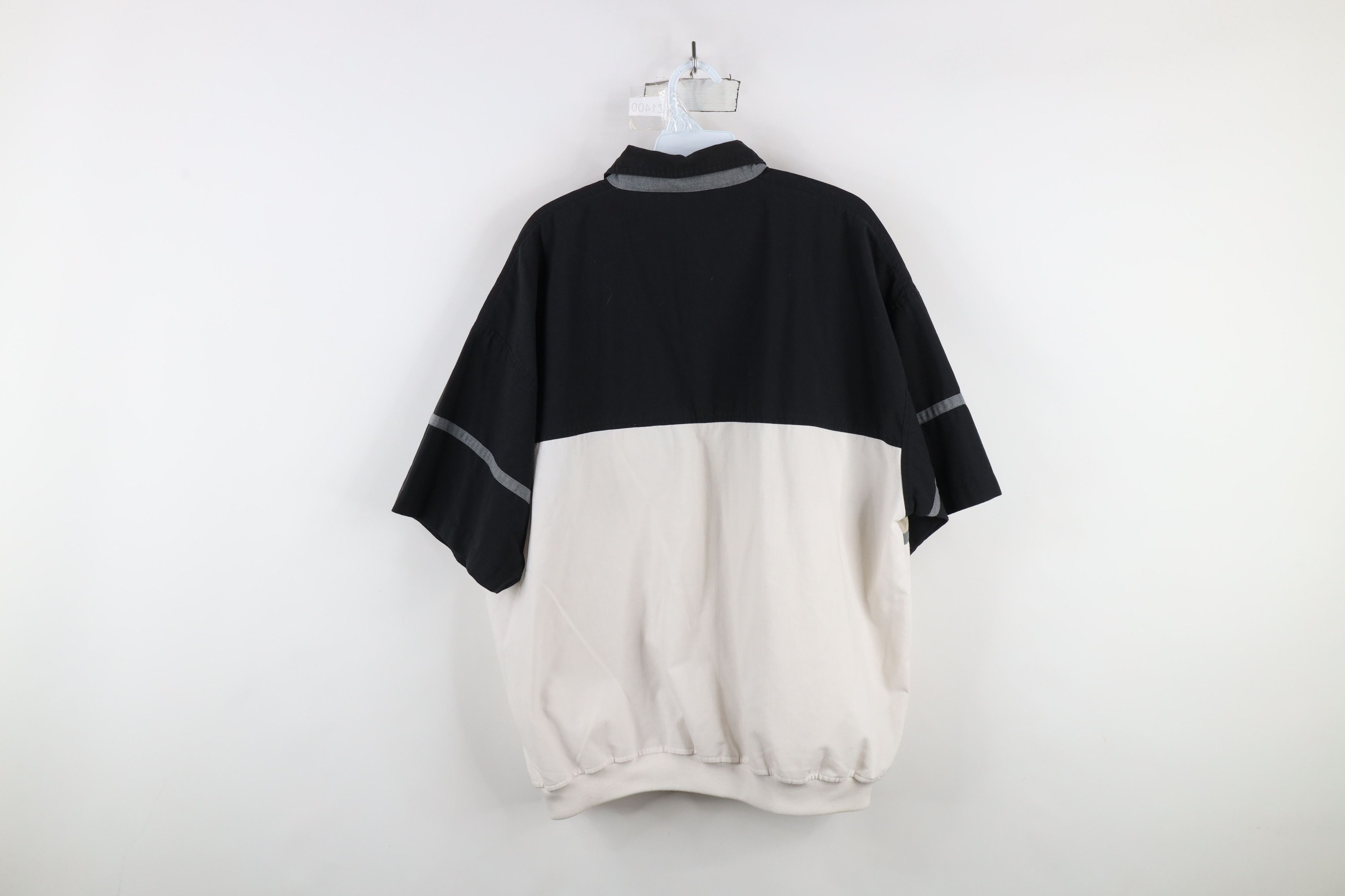 Vintage Vintage 90s Streetwear Block Collared Pullover Polo Shirt Size US XXL / EU 58 / 5 - 9 Thumbnail