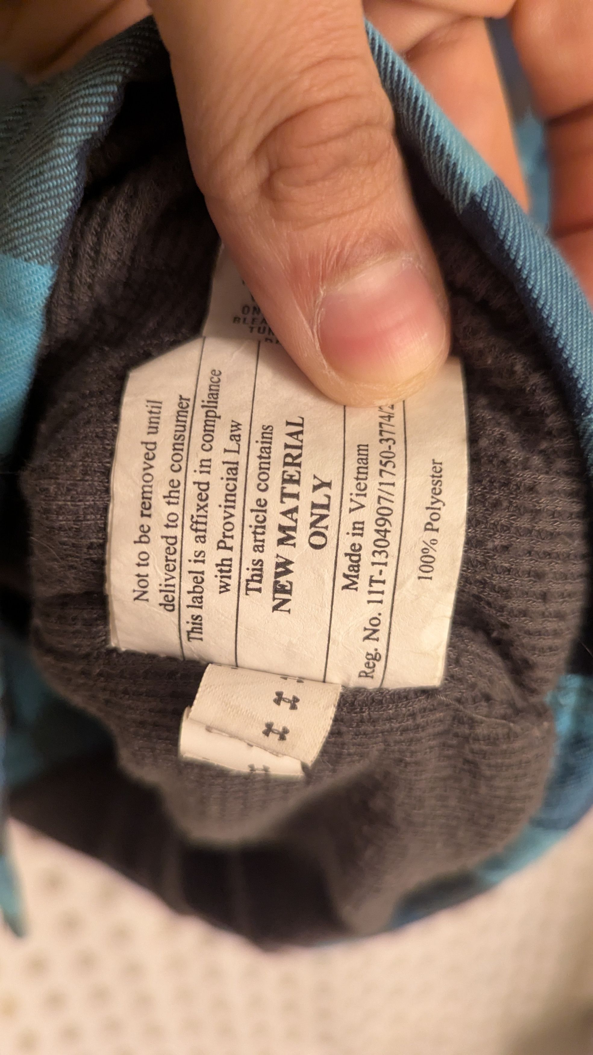 Under Armour Blue Check Plaid Under Armour Size US L / EU 52-54 / 3 - 6 Thumbnail