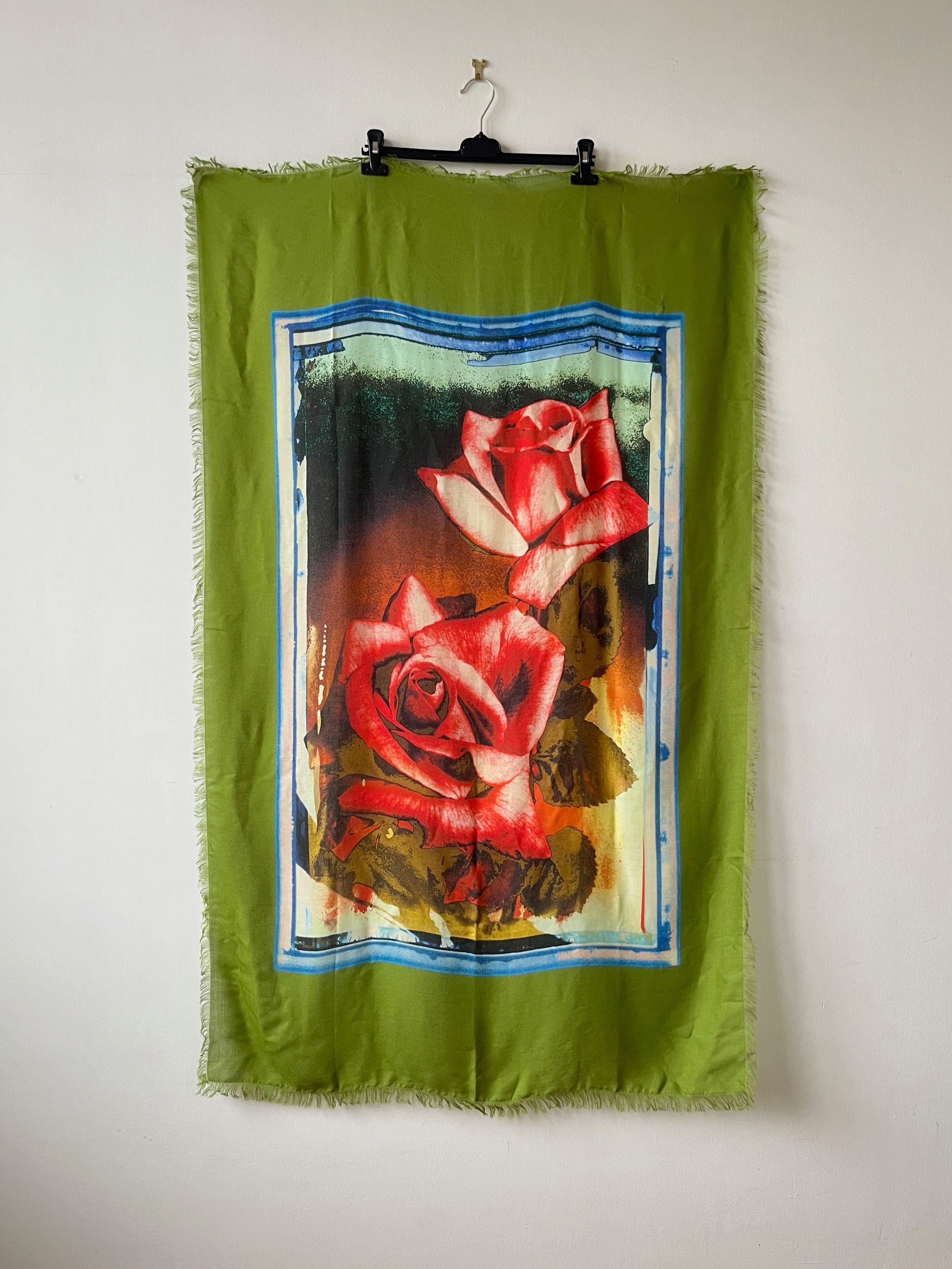 Jean Paul Gaultier unisex roses print sarong / scarf