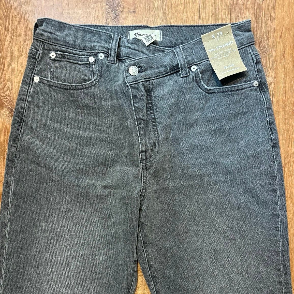 Madewell NWT Madewell The '90s Straight Jean Burwick Wash Size 29 Size 29" - 5 Thumbnail