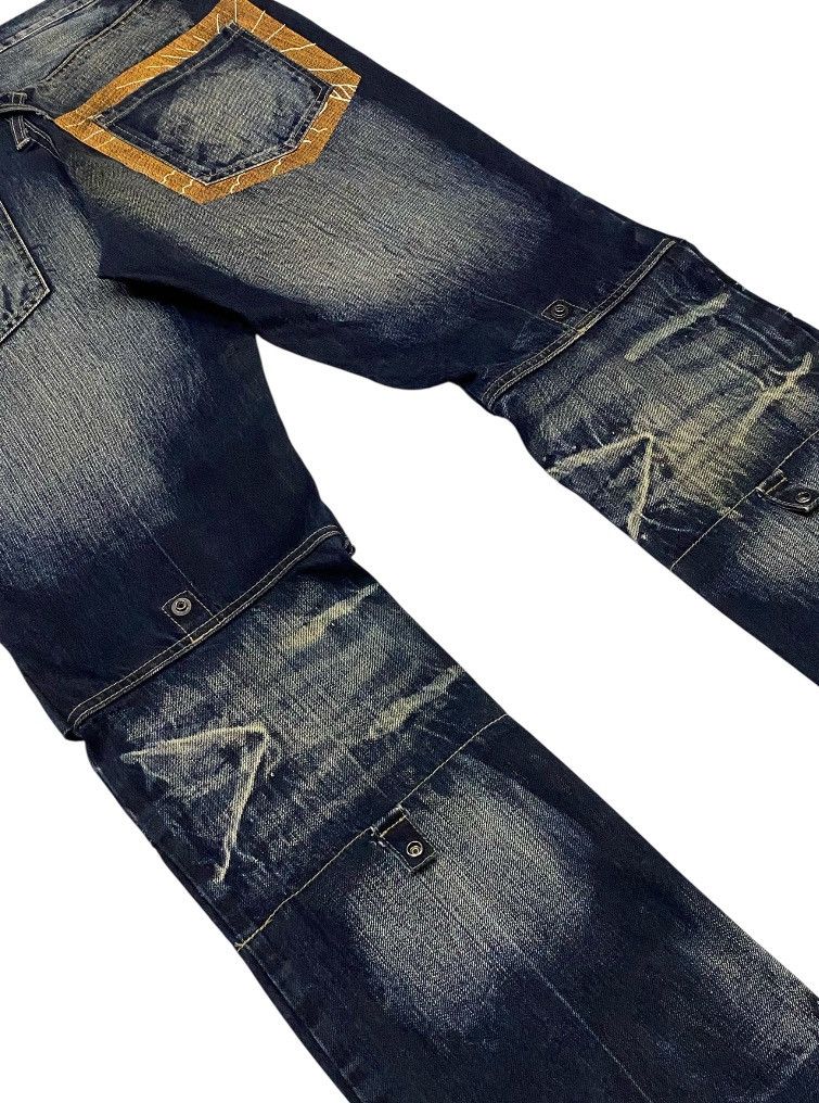 PPFM PPFM Double Waist Mud Wash Denim Pants Size US 32 / EU 48 - 9 Thumbnail