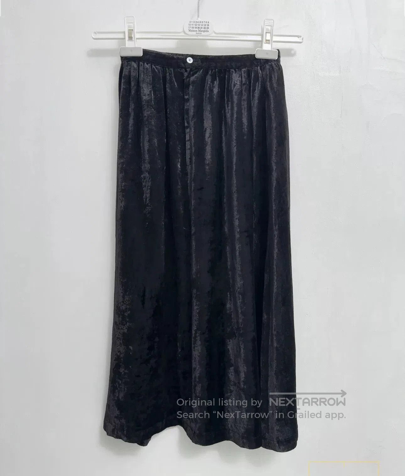 Comme des Garcons Comme des Garçons Black Velvet Skirt. Size 23" - 3 Thumbnail