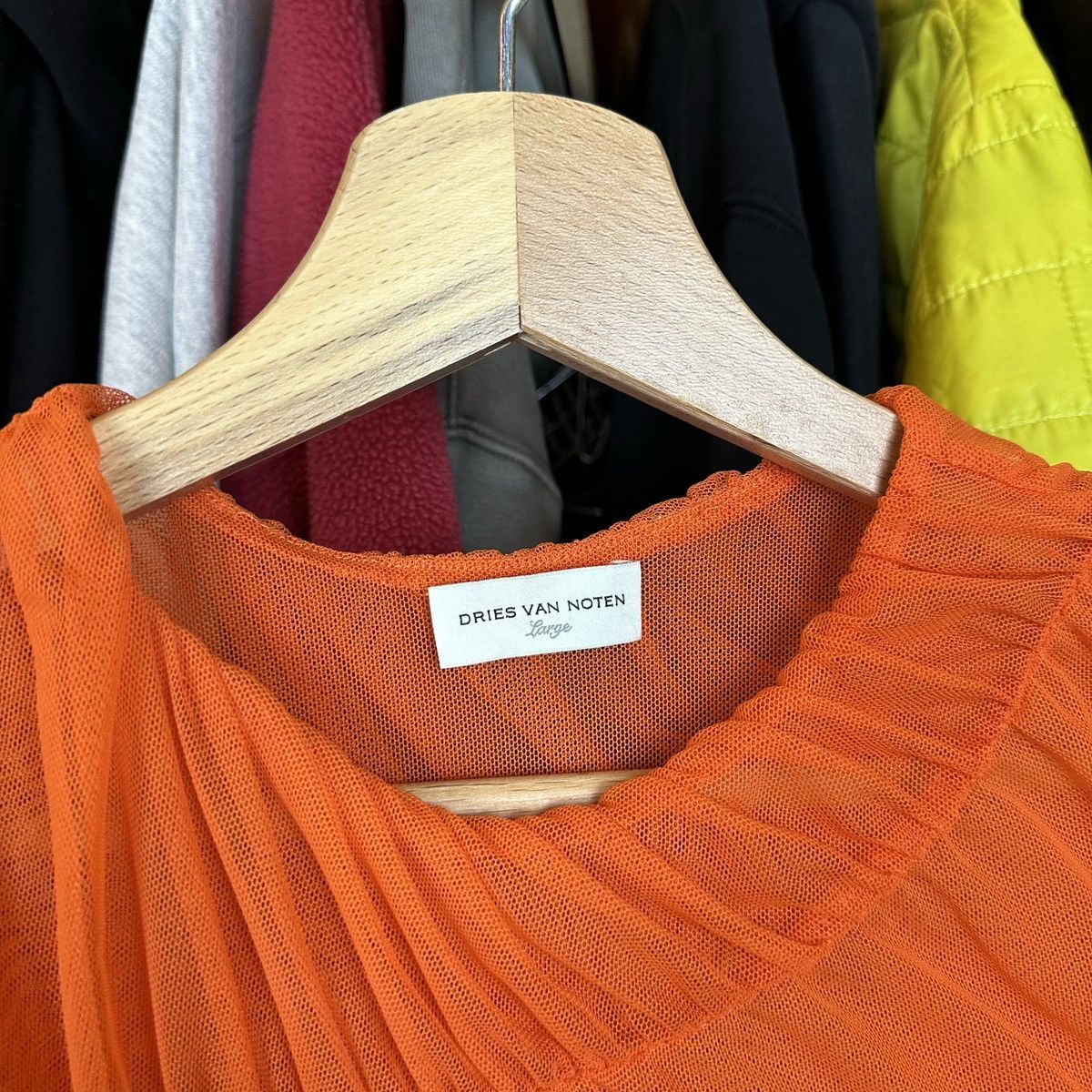 Dries Van Noten Dries Van Noten Ruched Mesh Top Blouses Rare Archival L Size L / US 10 / IT 46 - 5 Thumbnail