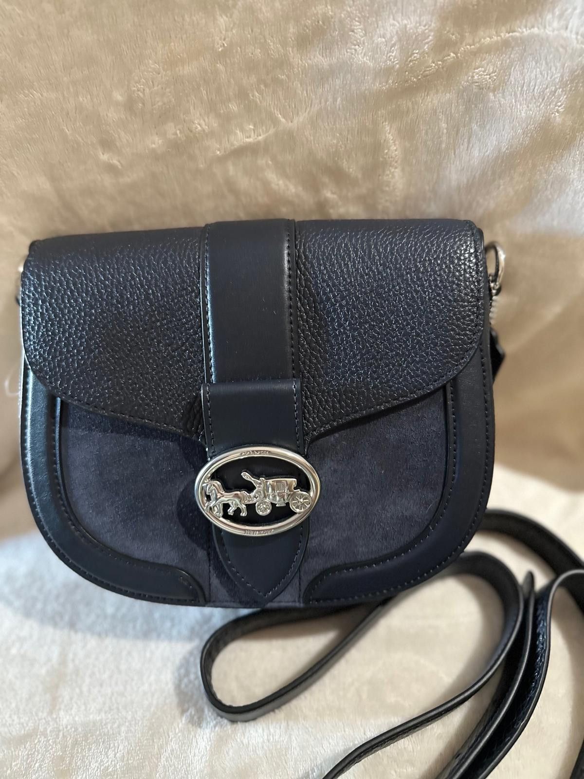 Coach Coach Women's Leather & Suede Shoulder Bag w/Matching Wallet Size ONE SIZE - 1 Thumbnail