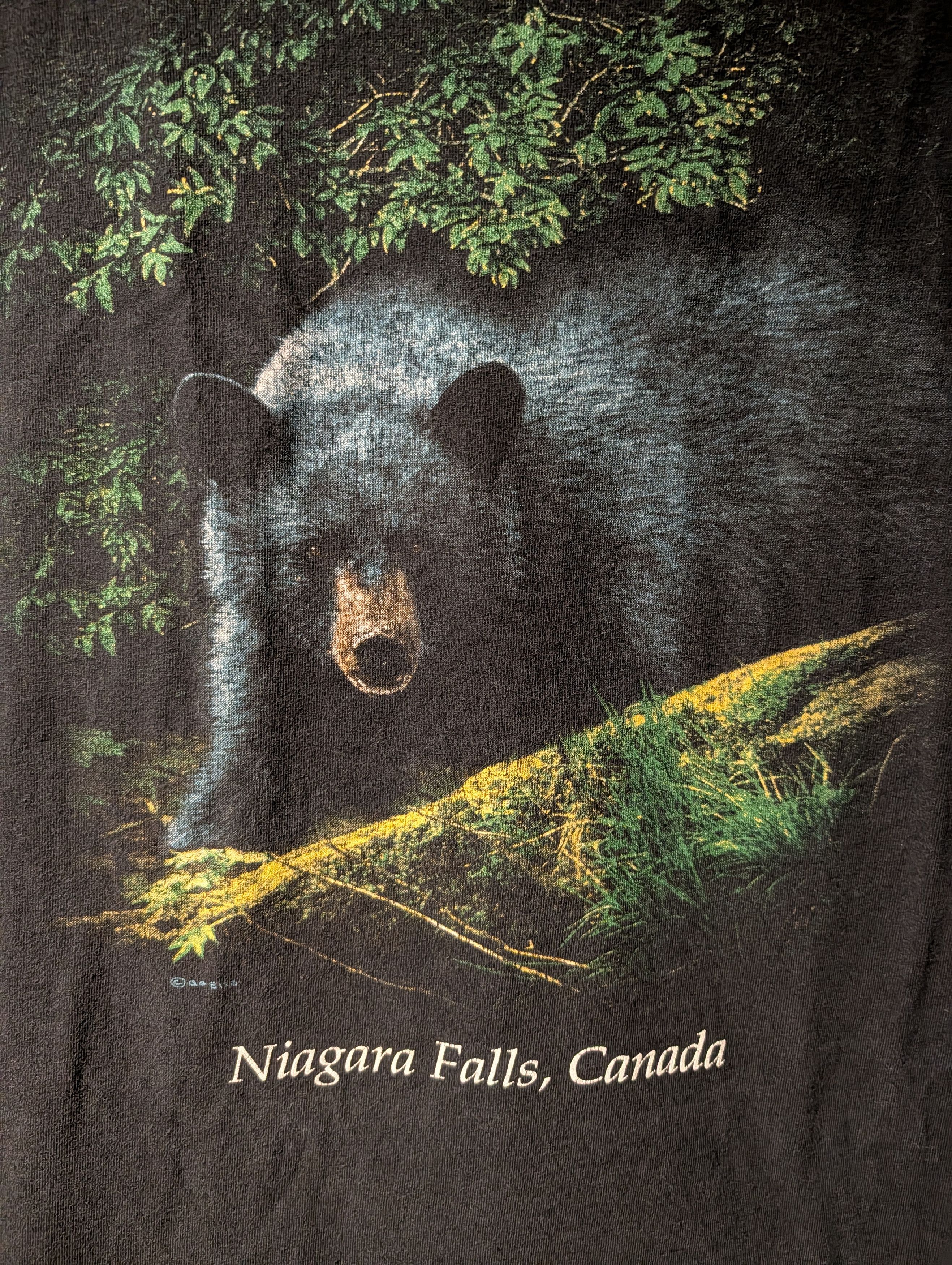 Arts & Science Niagara Falls Canada Black Bear Vintage Canada T-Shirt Size US XXL / EU 58 / 5 - 2 Thumbnail