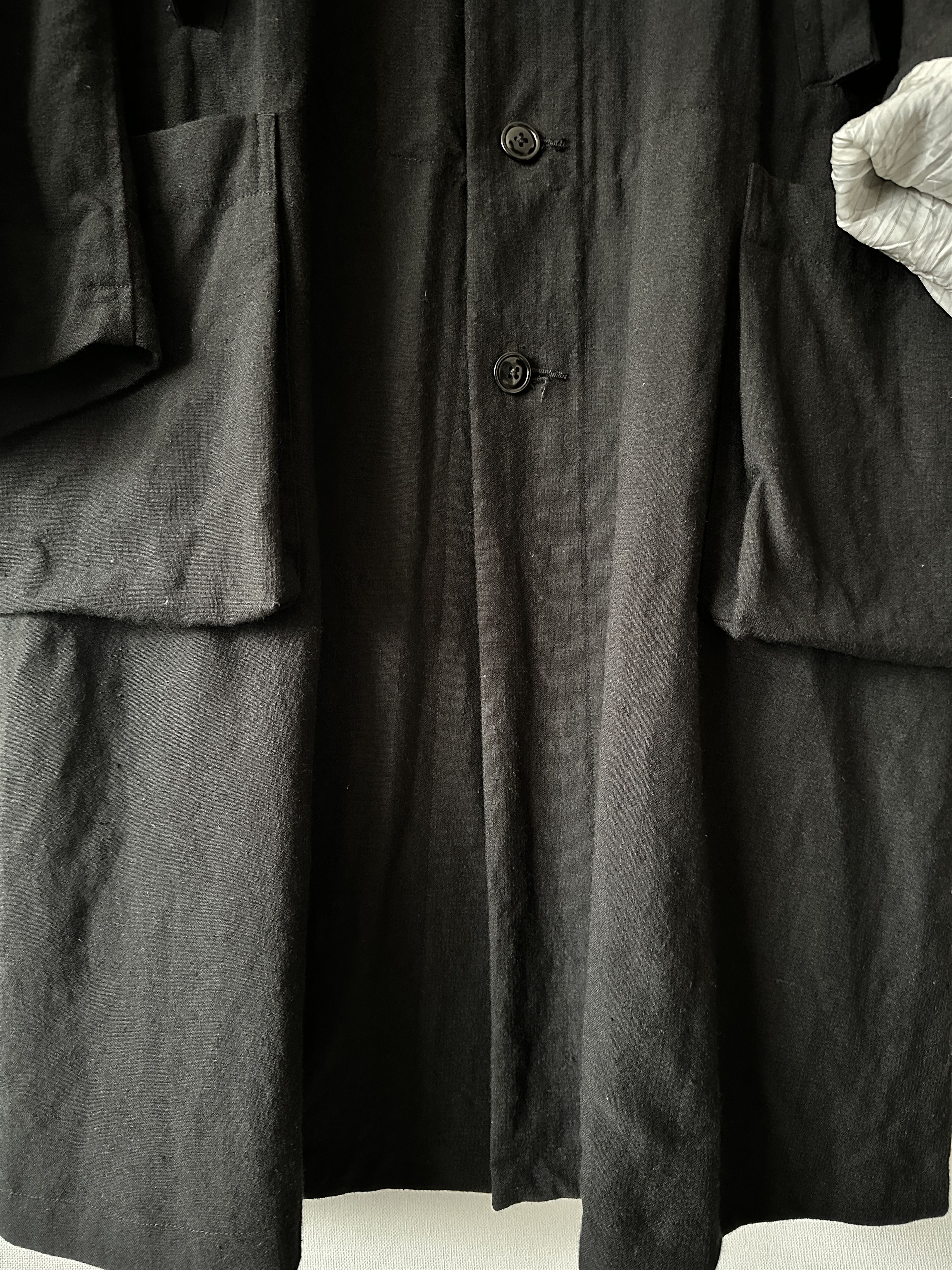 KLASICA KLASICA Kistel Linen Wool Monotone Hound Tooth Coat 21AW Size US M / EU 48-50 / 2 - 8 Thumbnail