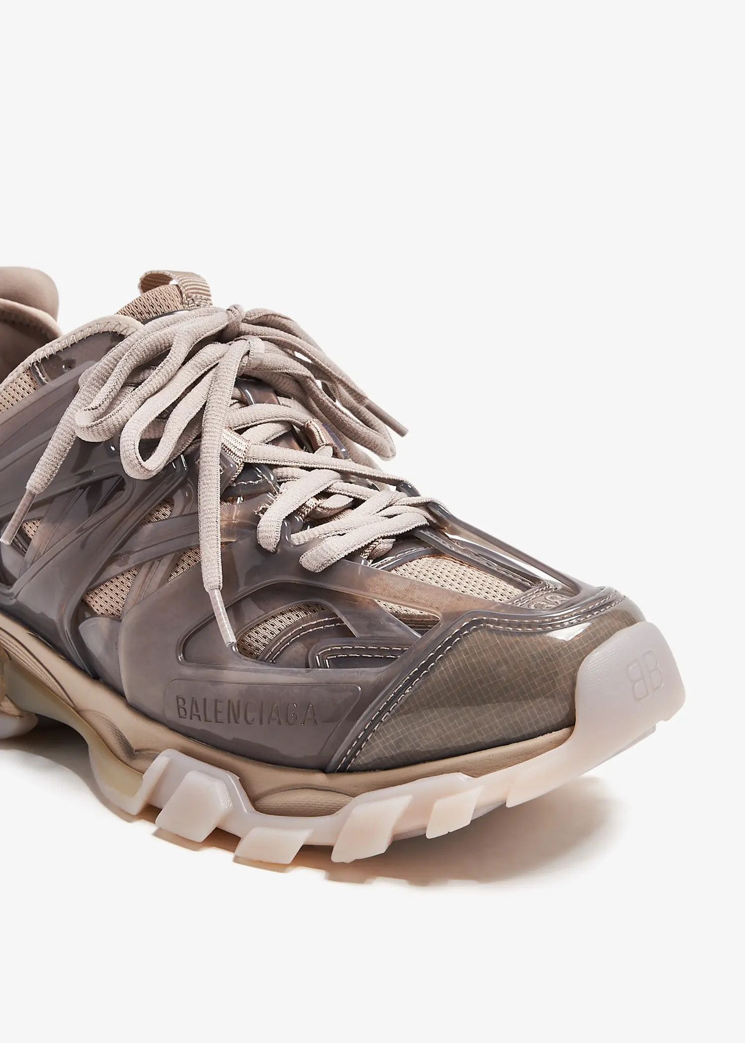 Balenciaga o1mt1gz0425 Track Jelly Sneakers in Beige/Grey Size US 5 / IT 35 - 2 Thumbnail