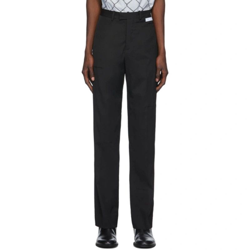 Off-White Black 'Suiting' Straight Leg Tailored Trousers Size 50R - 5 Thumbnail