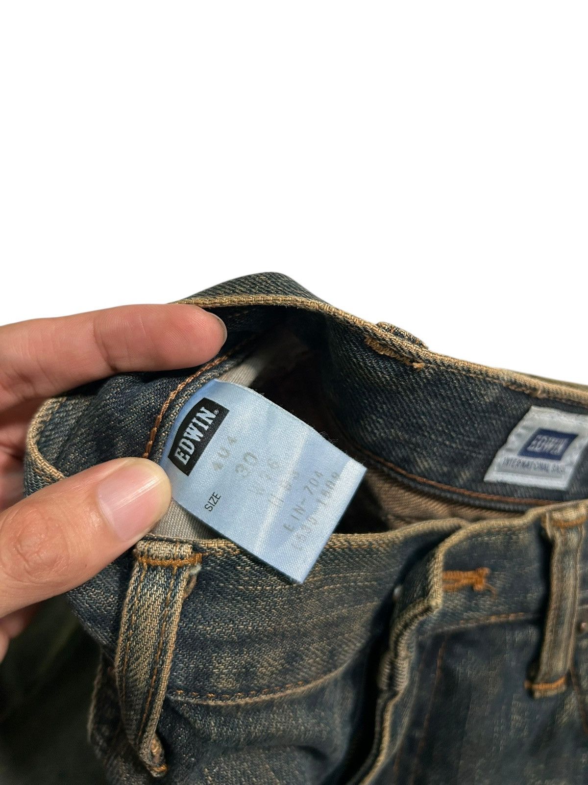 Japanese Brand × Kapital × Vintage Rare Edwin Rusty Rework Insane Custom Denim Jeans Size US 30 / EU 46 - 8 Thumbnail