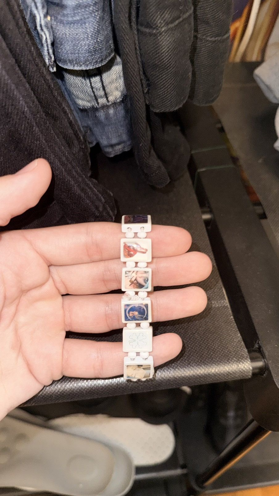 White Bazo1199 x Fakemink Bracelet