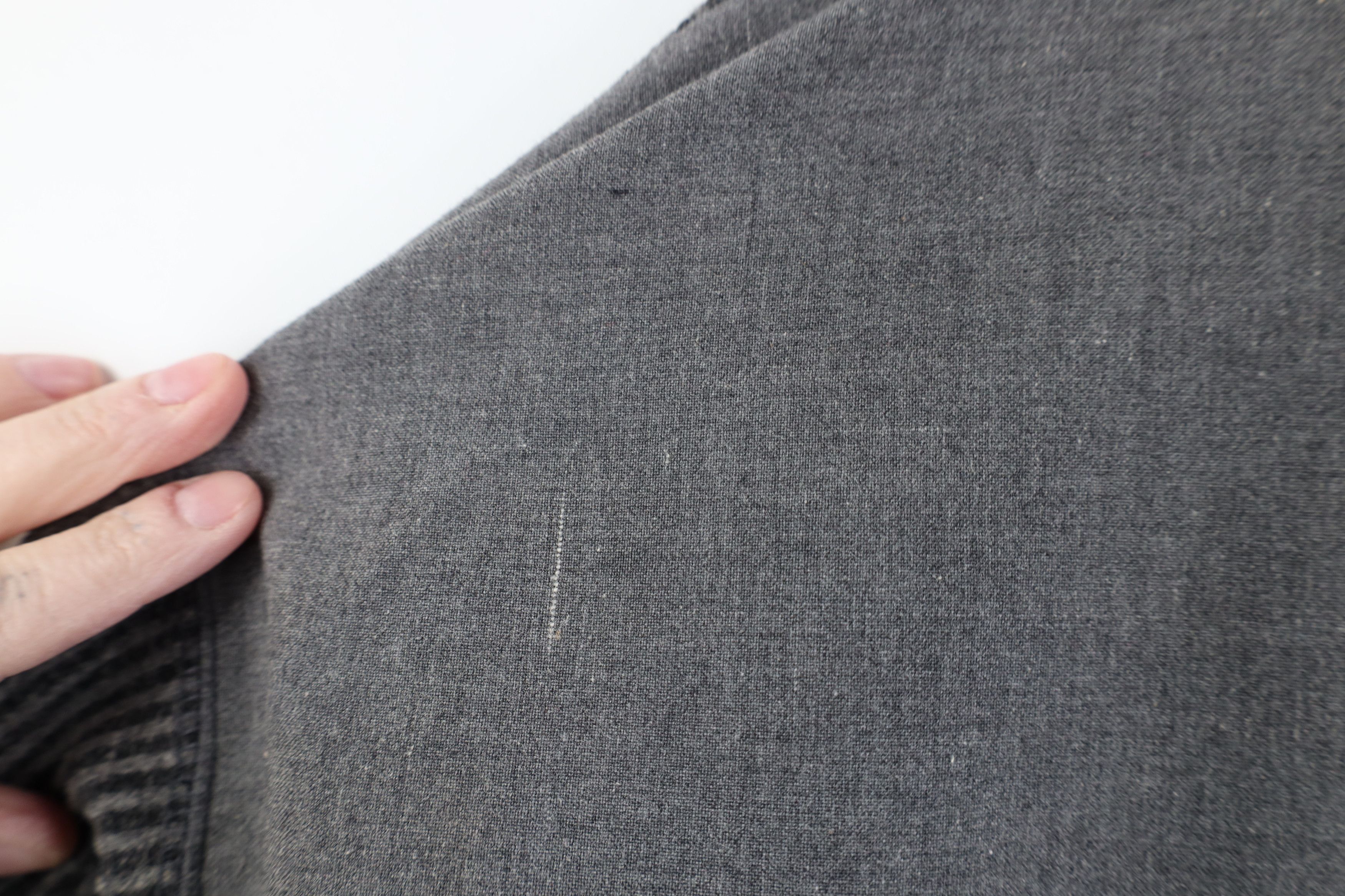 Vintage Vintage 90s Streetwear Chambray Ribbed Knit Long Sleeve Polo Size US L / EU 52-54 / 3 - 6 Thumbnail
