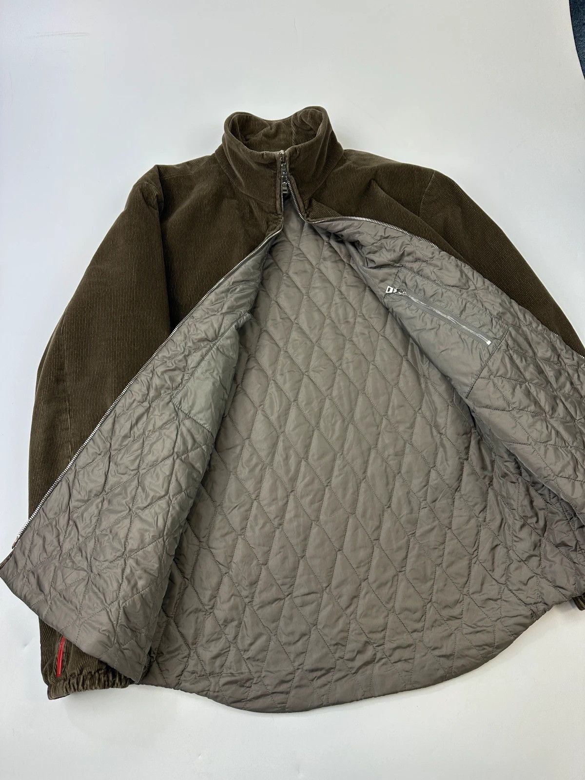 Prada Prada Sport FW01-05 Khaki Brown Corduroy Padded Jacket Size US XL / EU 56 / 4 - 7 Thumbnail