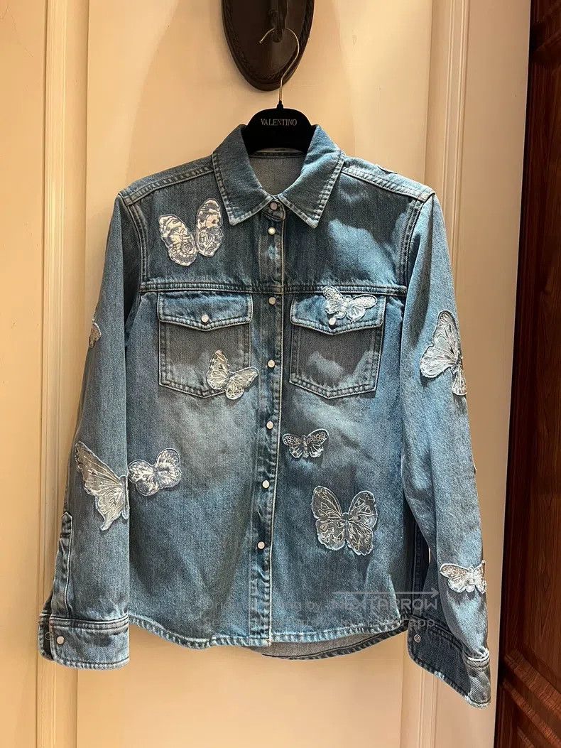 Valentino Valentino Butterfly embroidered shirt Size S / US 4 / IT 40 - 1 Thumbnail