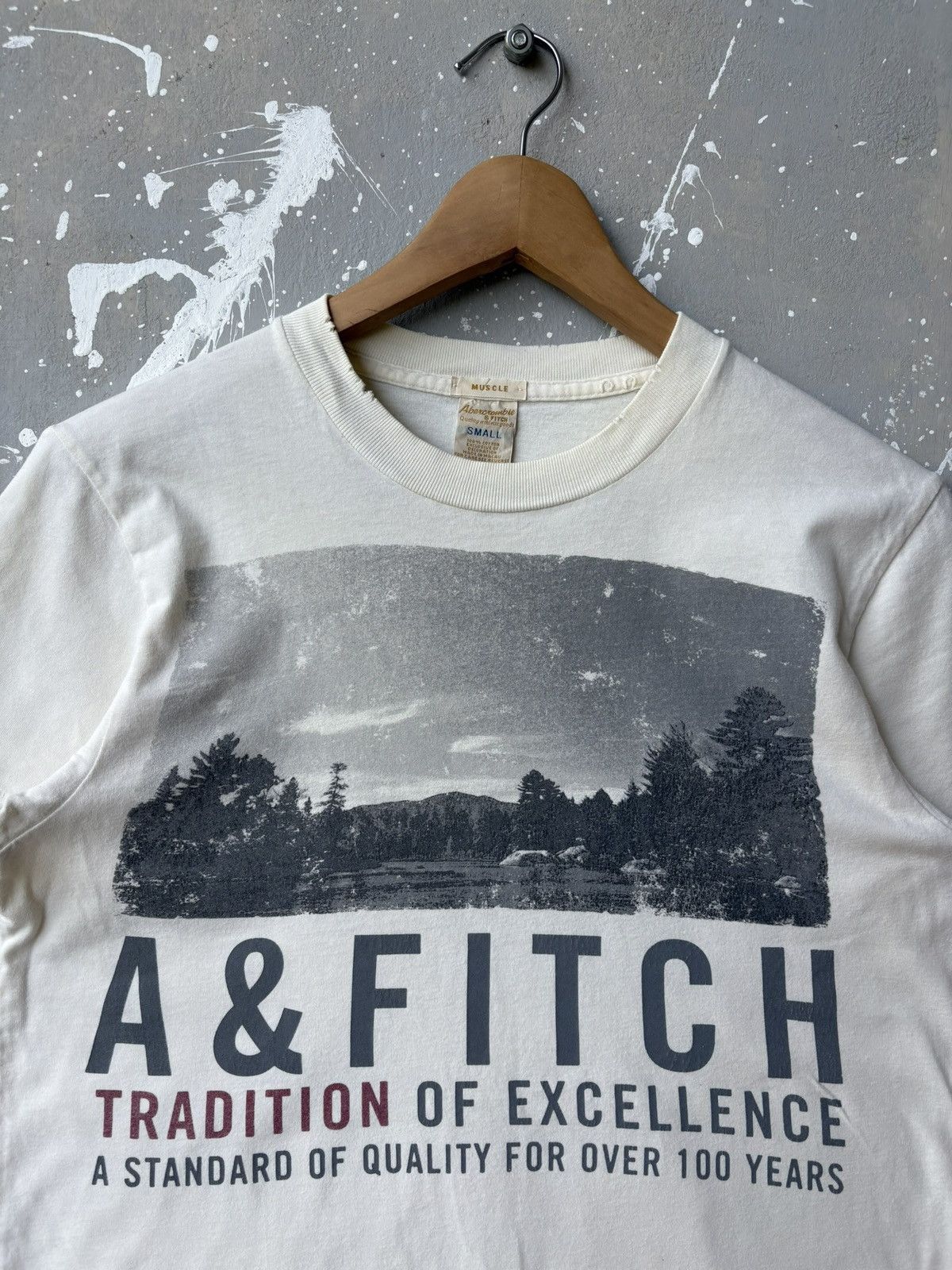 Abercrombie & Fitch Vintage 90s A&Fitch Photo Words Tee Shirt Size US S / EU 44-46 / 1 - 2 Thumbnail