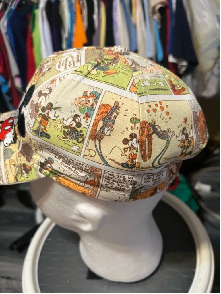 Disney Unisex Disney Mickey Mouse Comic Hat Adjustable Beige Size ONE SIZE - 3 Thumbnail