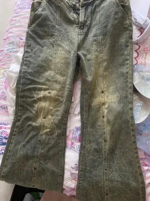 Designer × Jean Washed old flared jeans Size 27" / US 4 / IT 40 - 4 Thumbnail