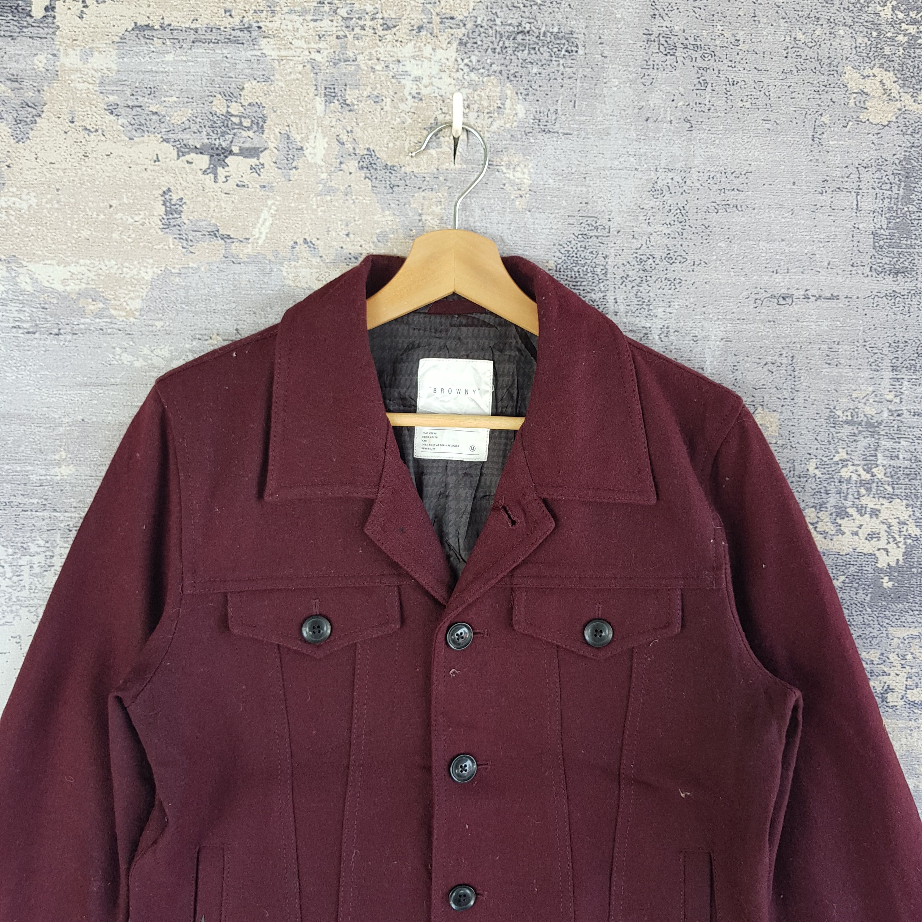 Japanese Brand × Vintage Vintage Japanese Wool Jacket Multi Pocket Wool Jacket Size S / US 4 / IT 40 - 3 Thumbnail
