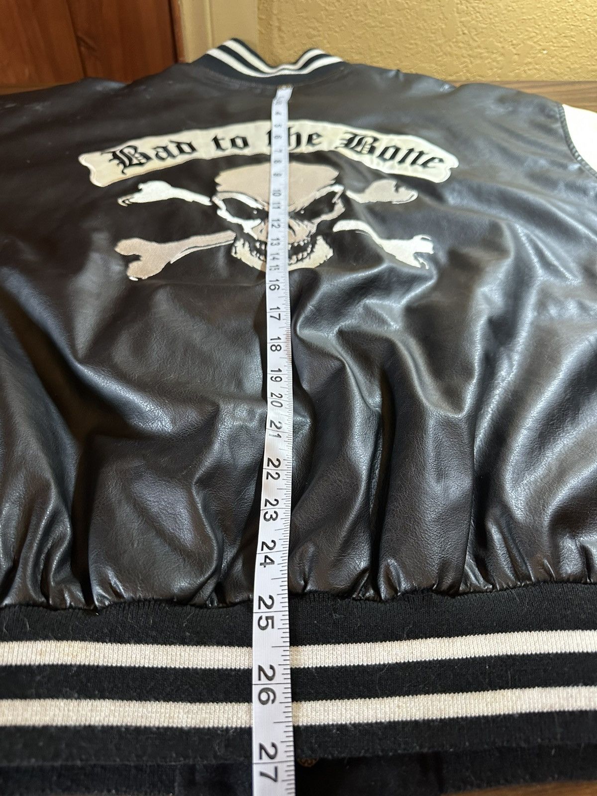 Vintage ⚫️ distressed Vintage Bad To The Bone Choppers Varsity Jacket Size US XL / EU 56 / 4 - 13 Thumbnail