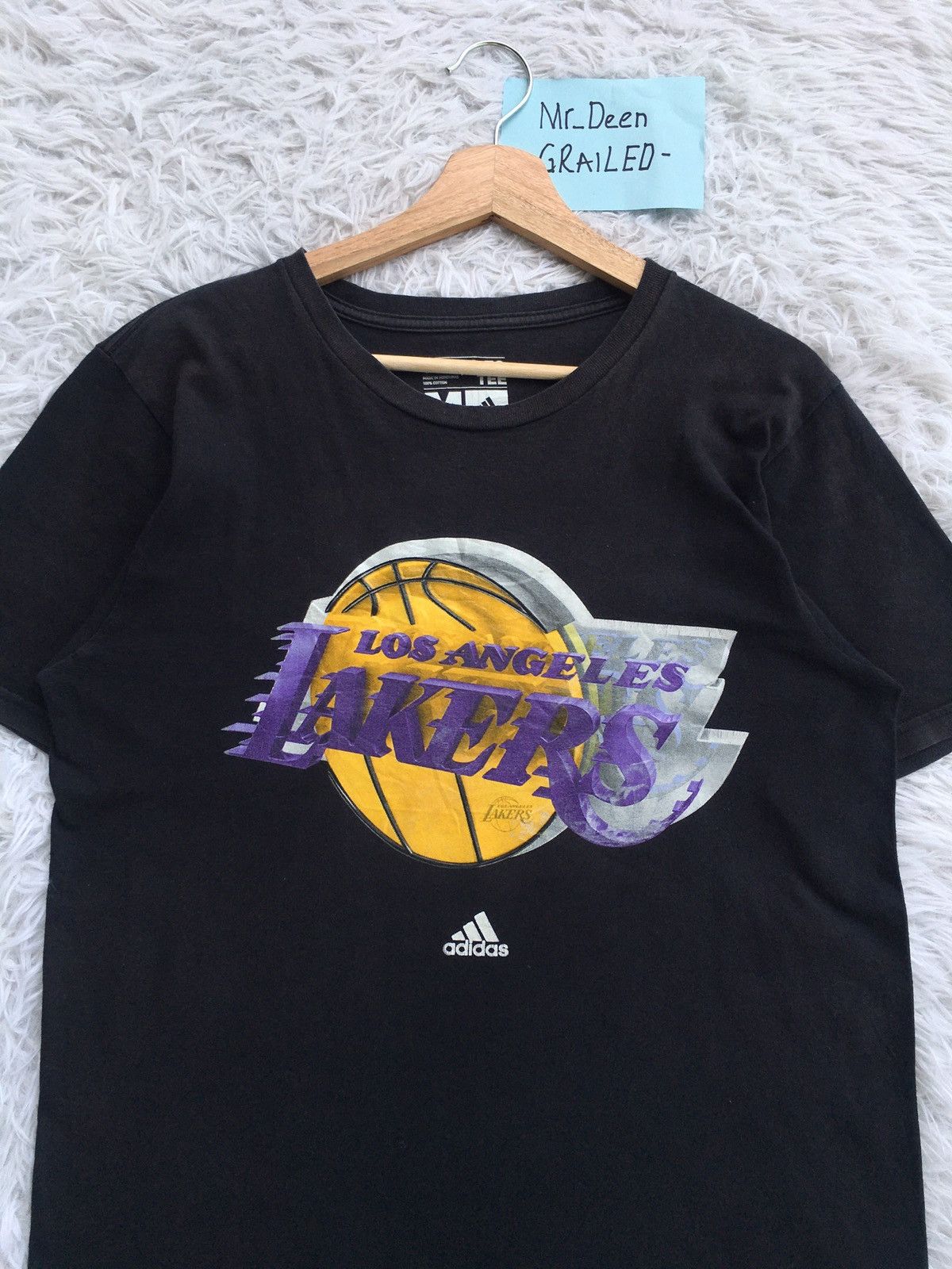 NBA Rare Los Angeles Lakers Biglogo Spellout Tshirt Size US M / EU 48-50 / 2 - 5 Thumbnail