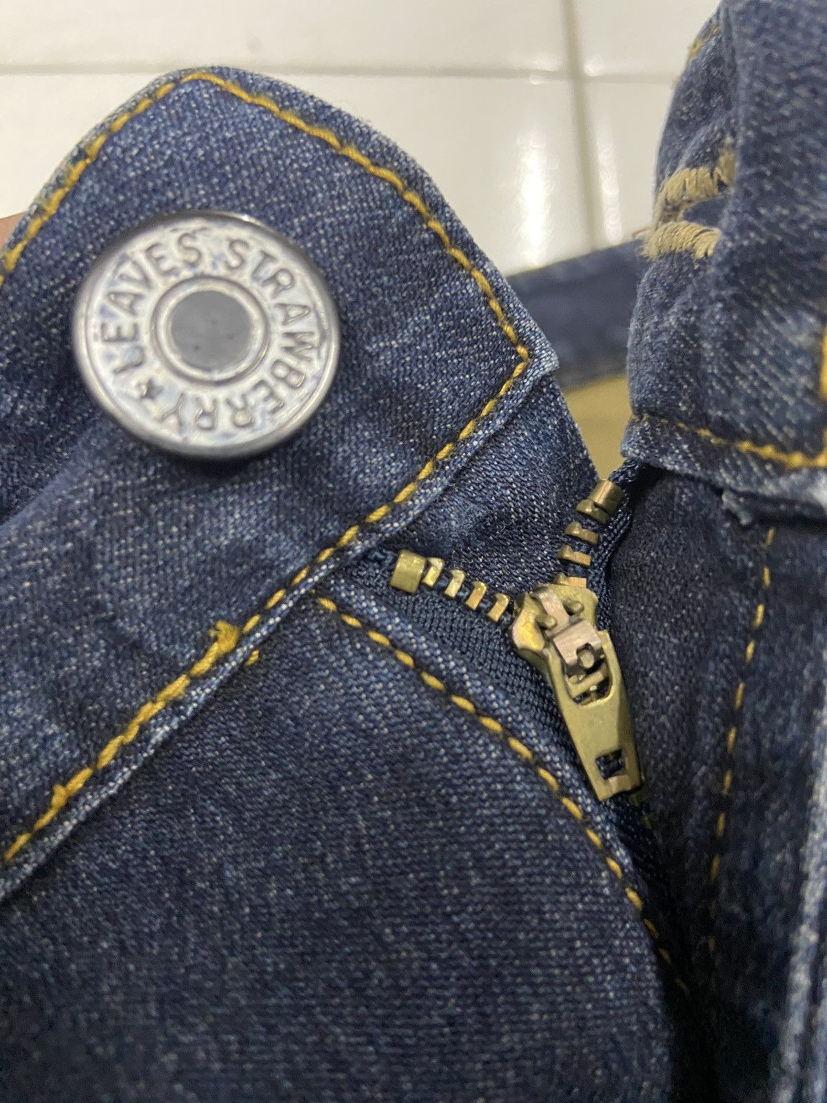 Japanese Brand TBJ ACID WASH FLEECE LINED DENIM JEANS Size US 38 / EU 54 - 6 Thumbnail