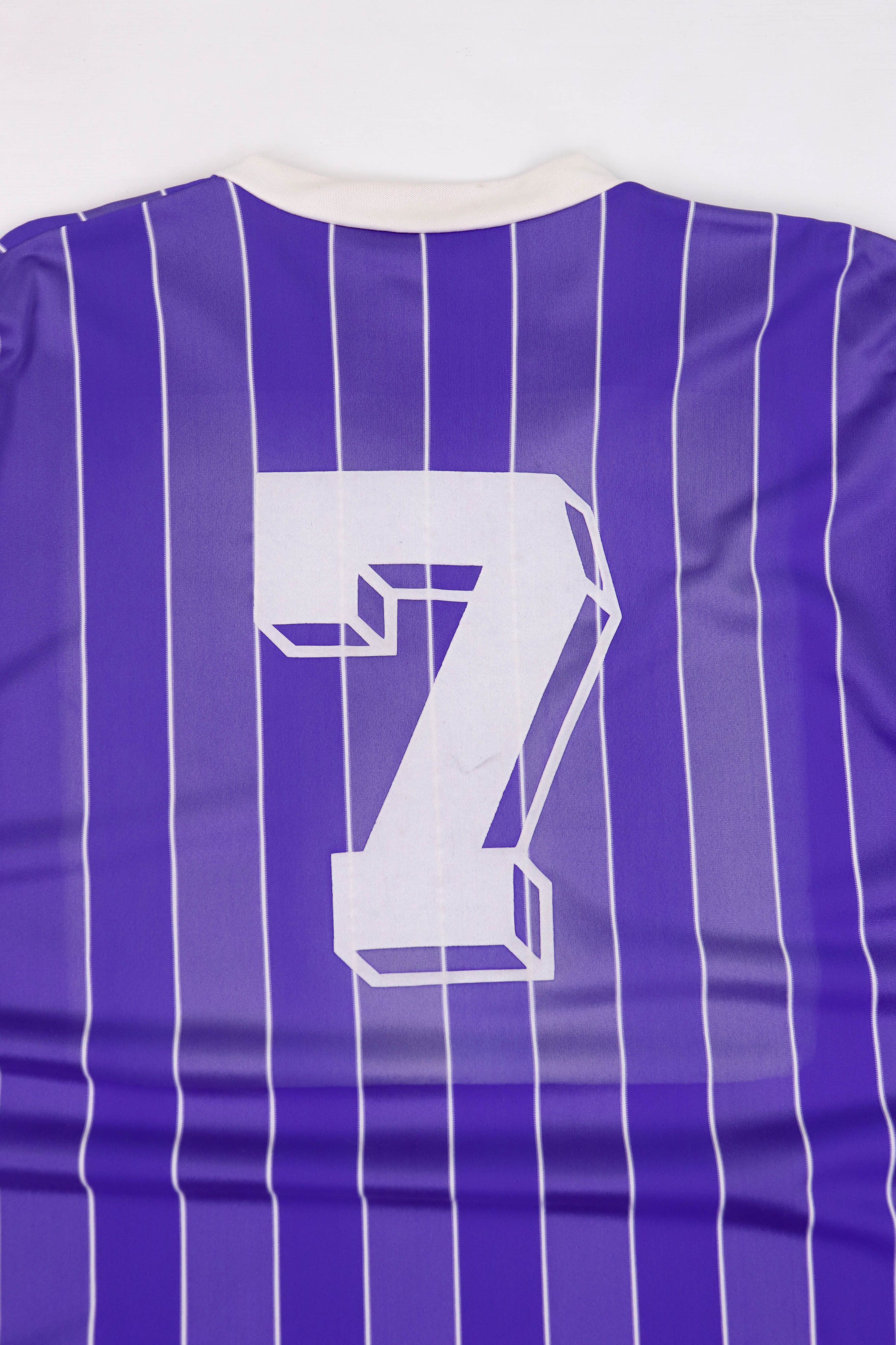 Vintage Die Continentale Vintage Striped Purple Soccer Jersey Shirt Size US L / EU 52-54 / 3 - 6 Thumbnail