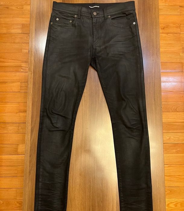 Saint laurent hotsell waxed denim