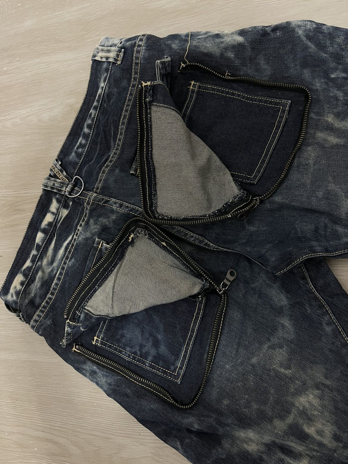 Japanese Brand PPFM Multi Pocket Curve Denim Pants Size US 32 / EU 48 - 8 Thumbnail