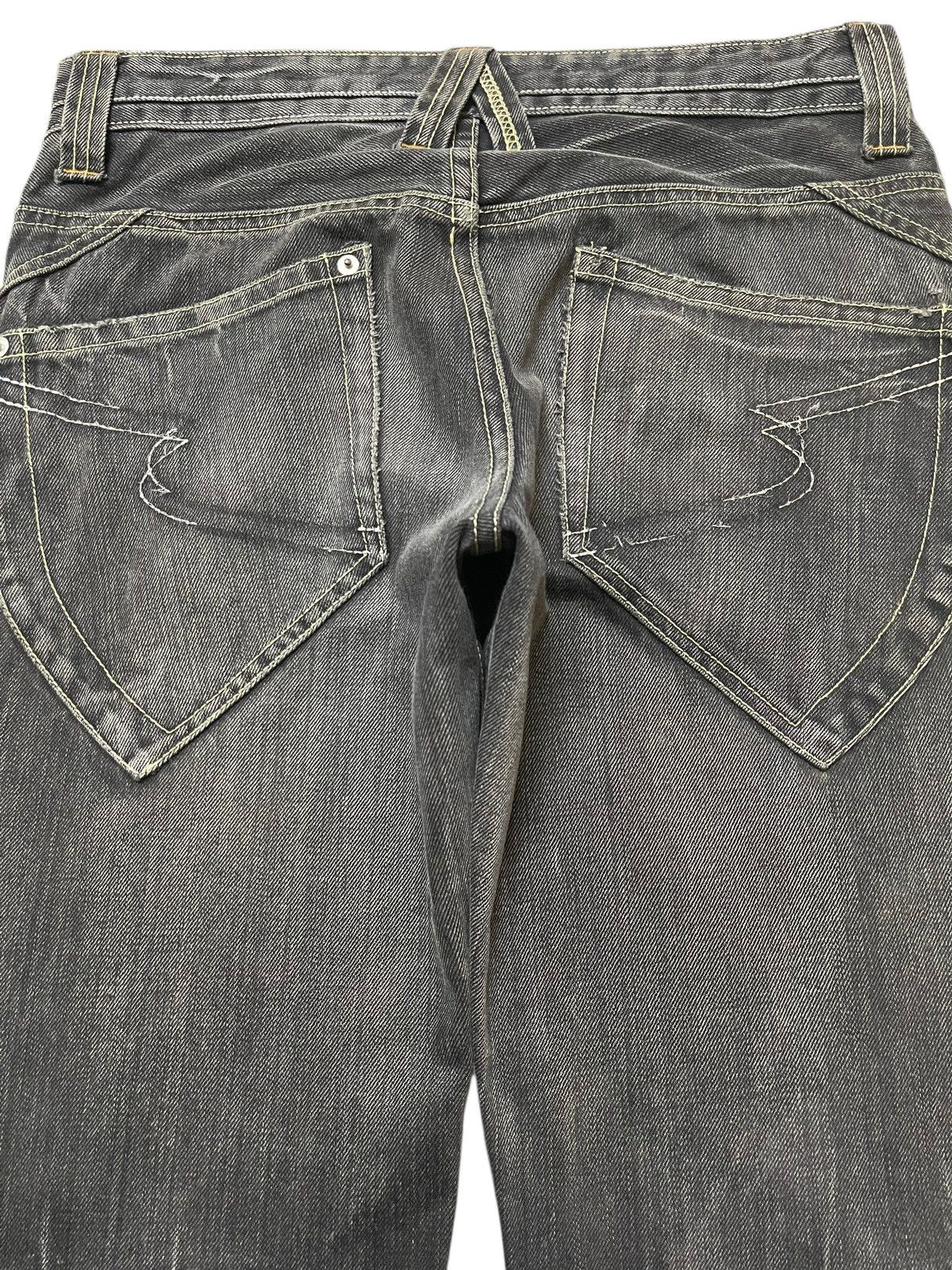 semanticdesign Vintage Japan Semantic Design Thunder Wash Faded Flare Jeans Size US 31 - 5 Thumbnail