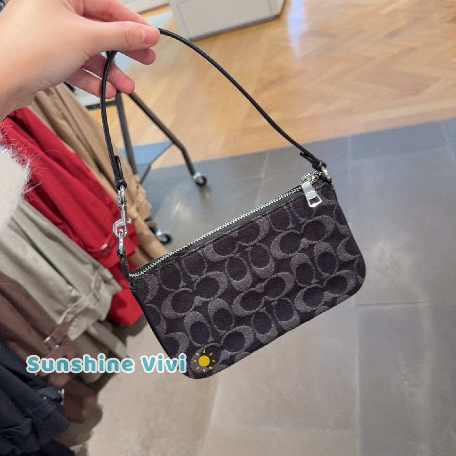 Coach NWT Coach Nolita 19 Signature Denim CCZ48 silver /black Size ONE SIZE - 6 Thumbnail