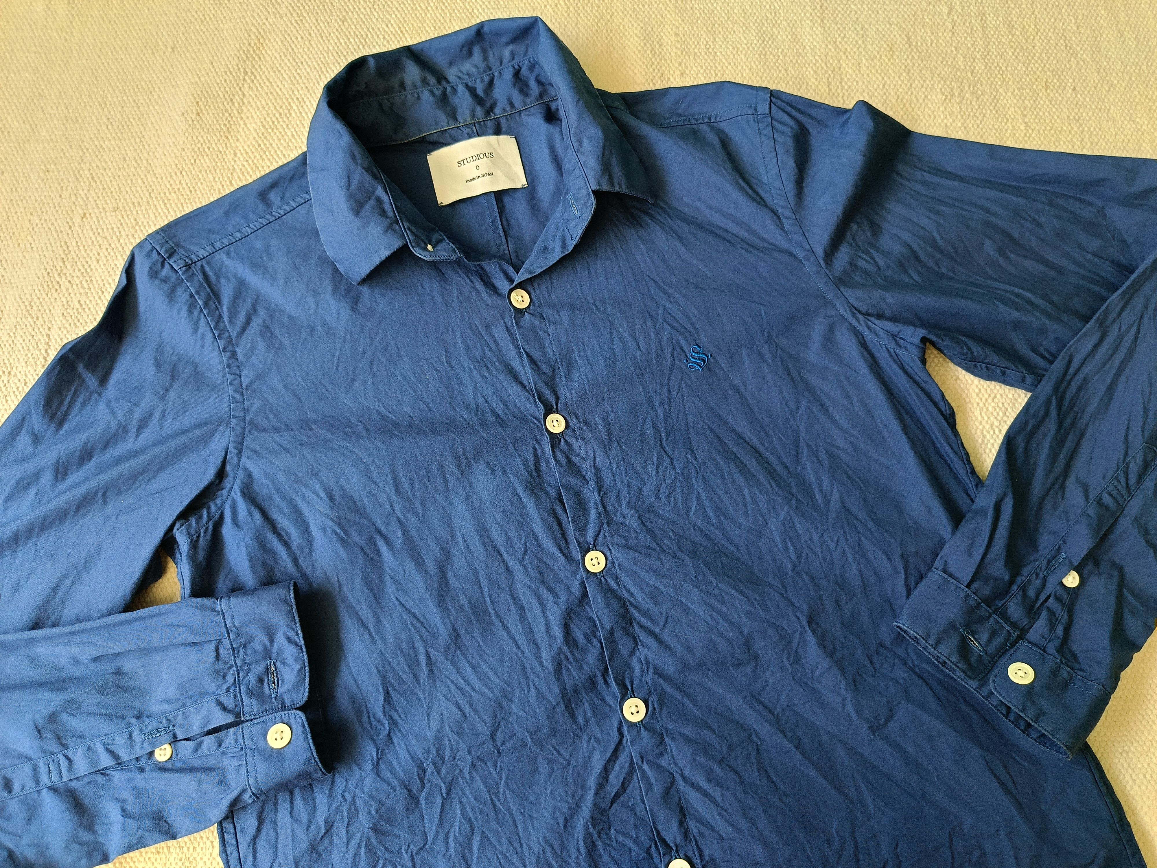 Japanese Brand × STUDIOUS Studious 0 Japan blue shirt XS Size US XS / EU 42 / 0 - 9 Thumbnail