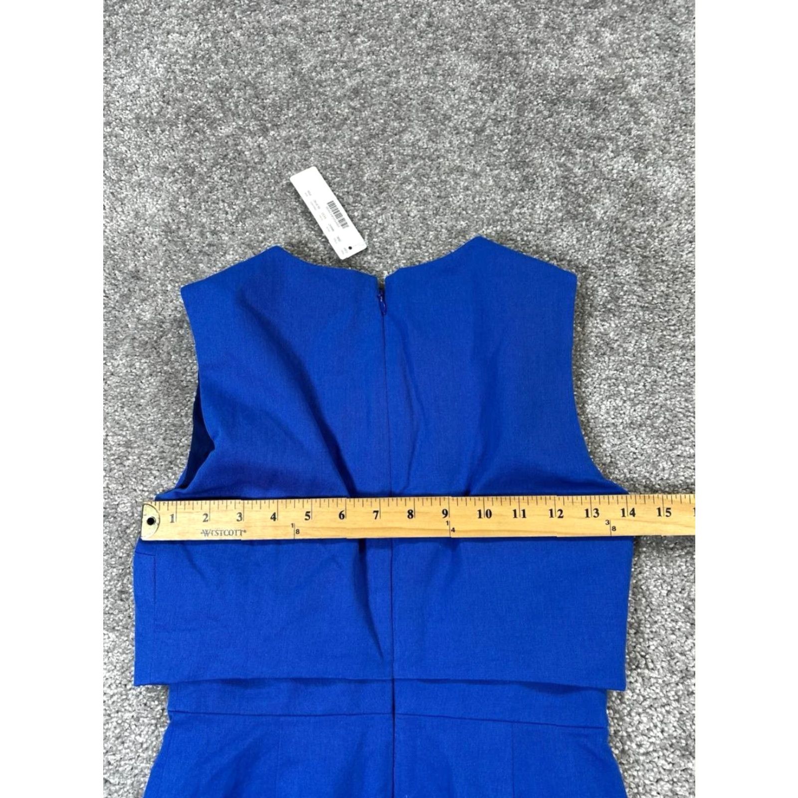 J.Crew J.Crew Dress Womens 00 P Blue Cotton Blend Blouson Knee Length Dress Color Blue Blouson Womens 00 P Petite Size XXS / US 00 / IT 34 - 6 Thumbnail