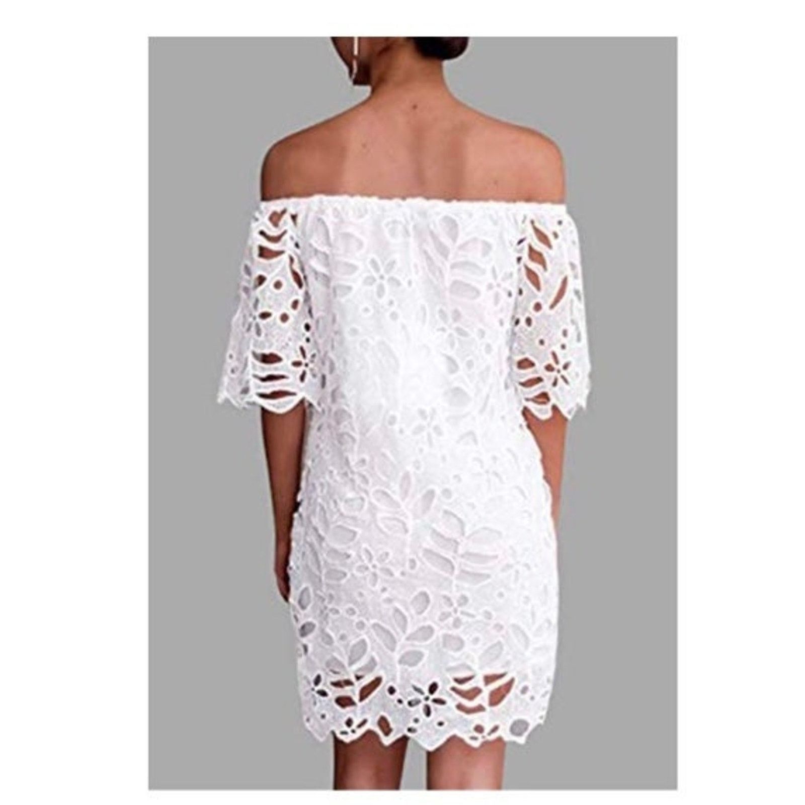 Other NWT PRETTYGARDEN Off Shoulder Vintage Floral Lace dress S Size S / US 4 / IT 40 - 4 Thumbnail