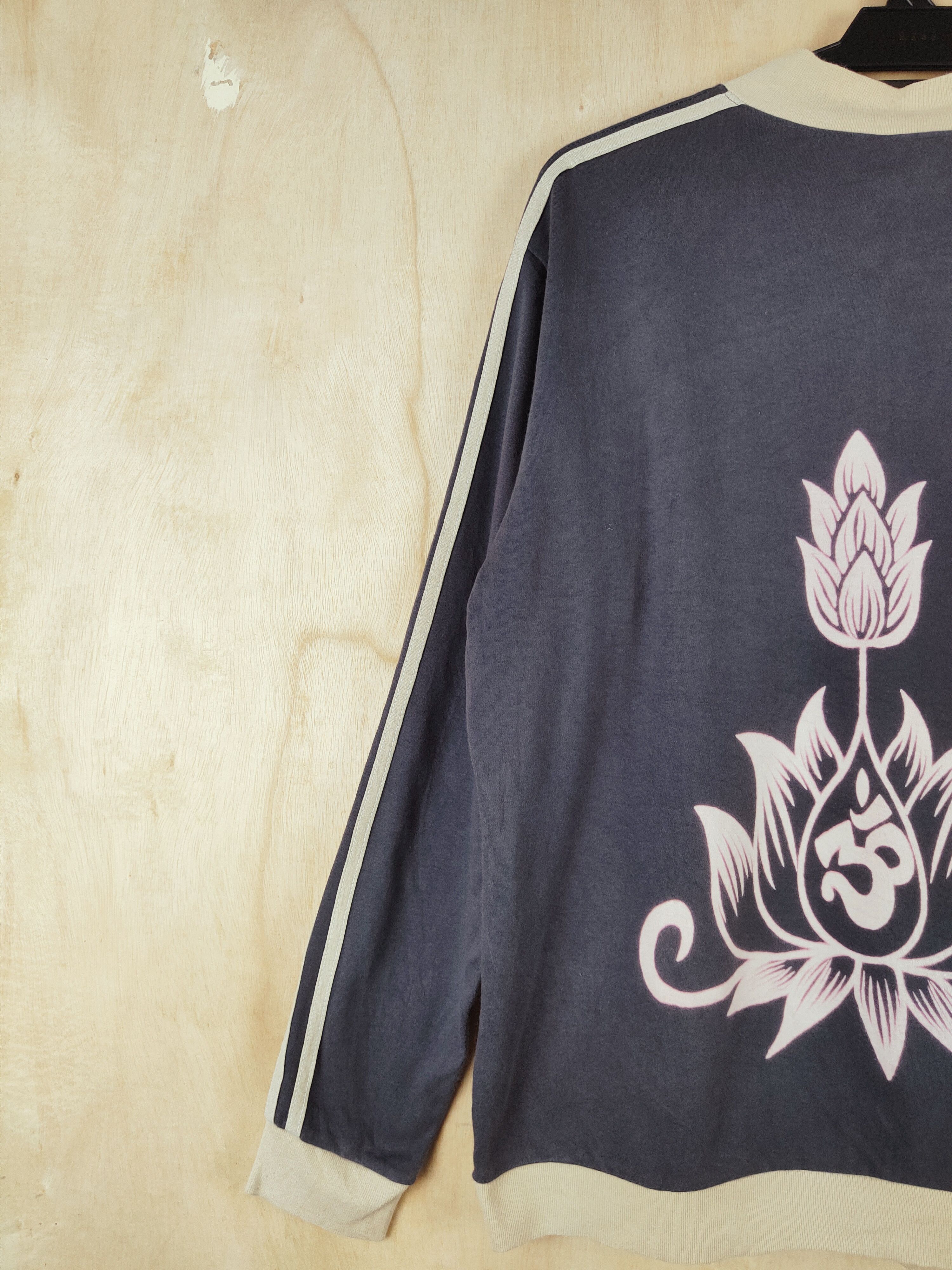 Japanese Brand Marai Dark tulip thai flower vintage Gray Sweaters #S2594 Size L / US 10 / IT 46 - 4 Thumbnail