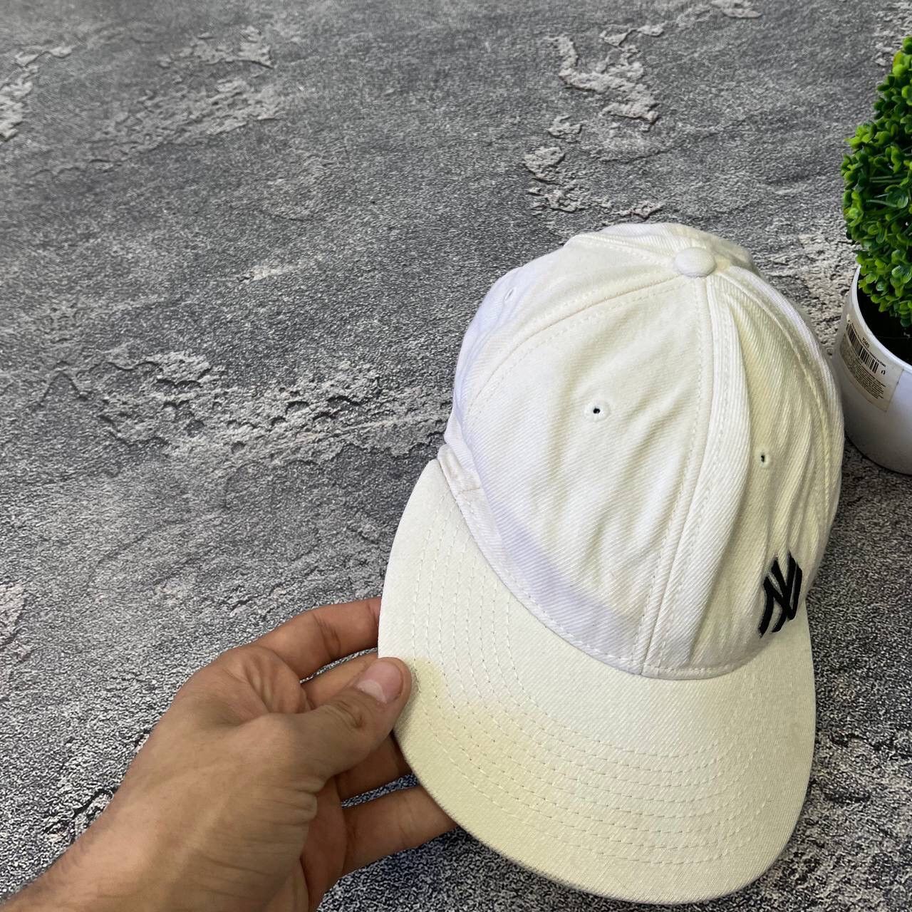 New Era Vintage 90s White New York Yankess Y2K Rare Cap Hat Spell Size ONE SIZE - 2 Thumbnail