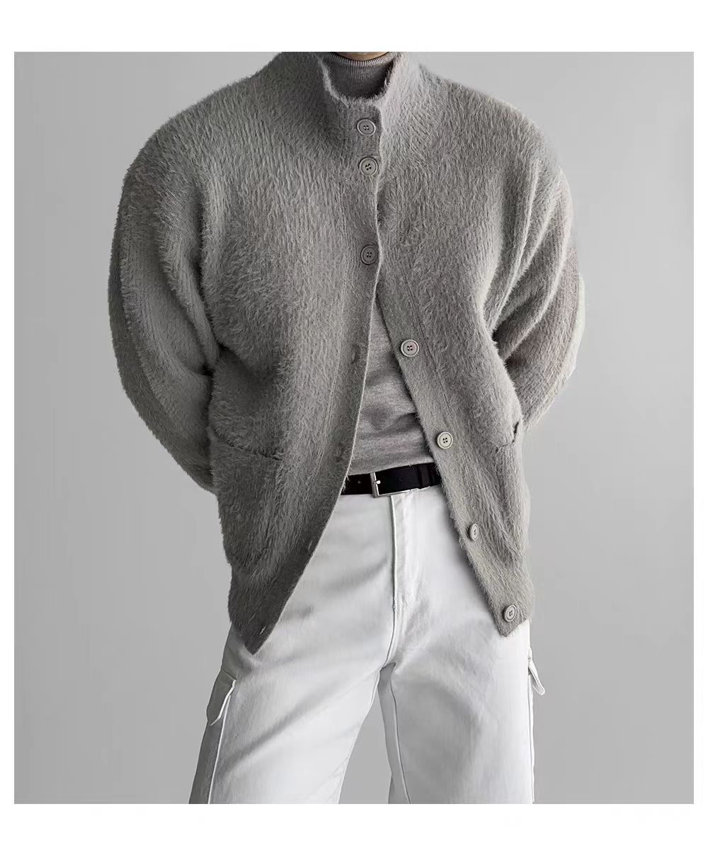 Japanese Brand Vintage Gray L Buttoned Casual Knit Cardigan Sweater Jacket Size US L / EU 52-54 / 3 - 1 Thumbnail