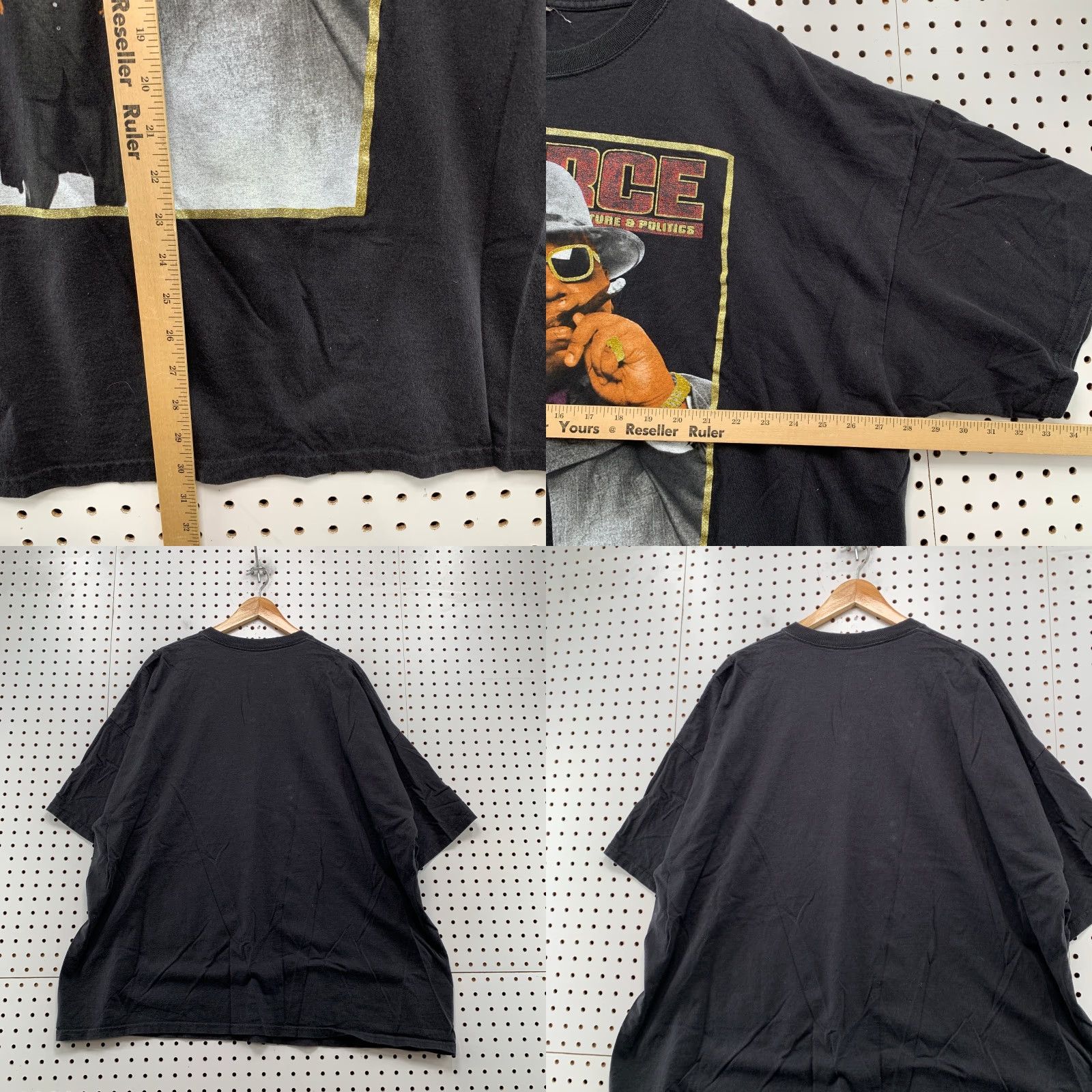 Vintage VINTAGE Notorious Biggie Smalls Shirt Mens 4XL Black Source Magazine Rap Tee Shirt Size US XXL / EU 58 / 5 - 8 Thumbnail