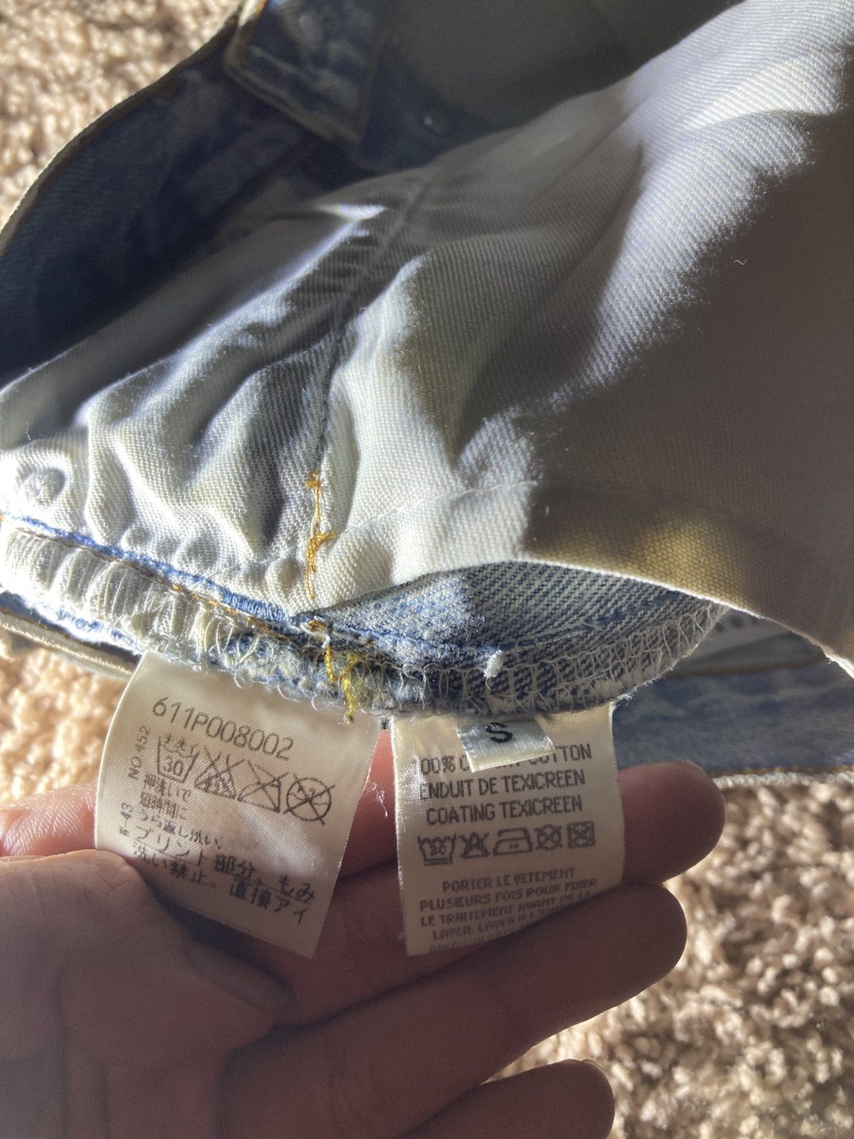 Maison Margiela SS03 Maison Margiela Artisanal Painted Denim Jean White 0 10 Size US 28 / EU 44 - 17 Thumbnail
