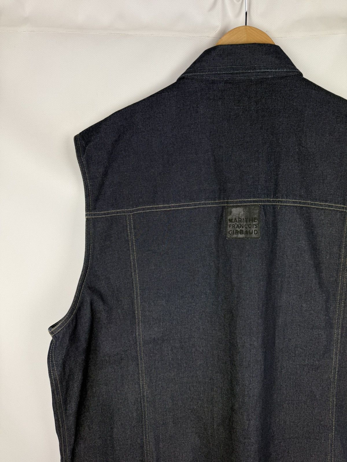 Marithe + Francois Girbaud × Vintage Marithe Francois Girbaud VTG Denim Trucker Vest Jacket Size US XXL / EU 58 / 5 - 14 Thumbnail