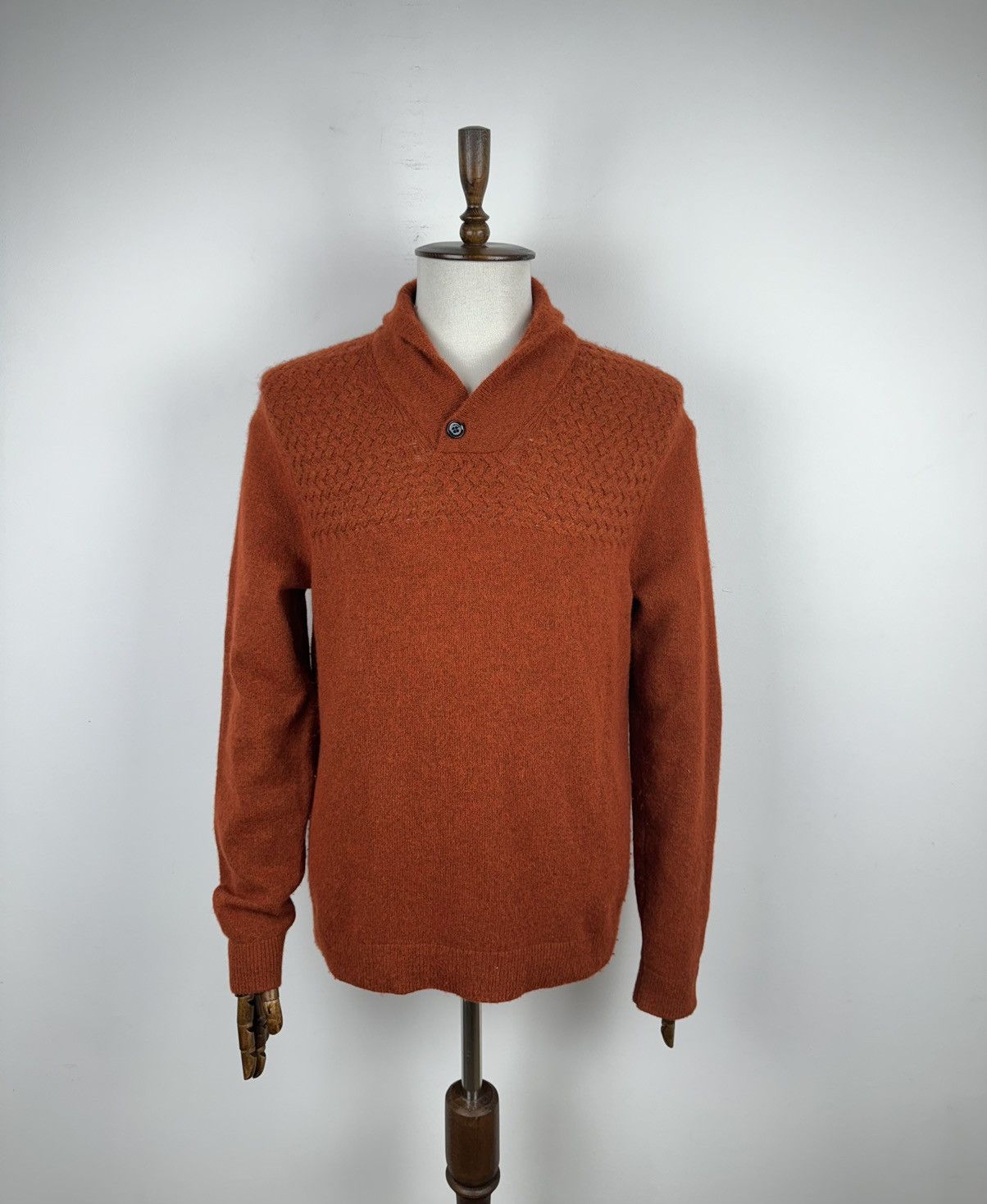 Ted Baker Men’s Ted Baker Collar Alpaca/Wool Sweater size 6 Size US XL / EU 56 / 4 - 1 Thumbnail