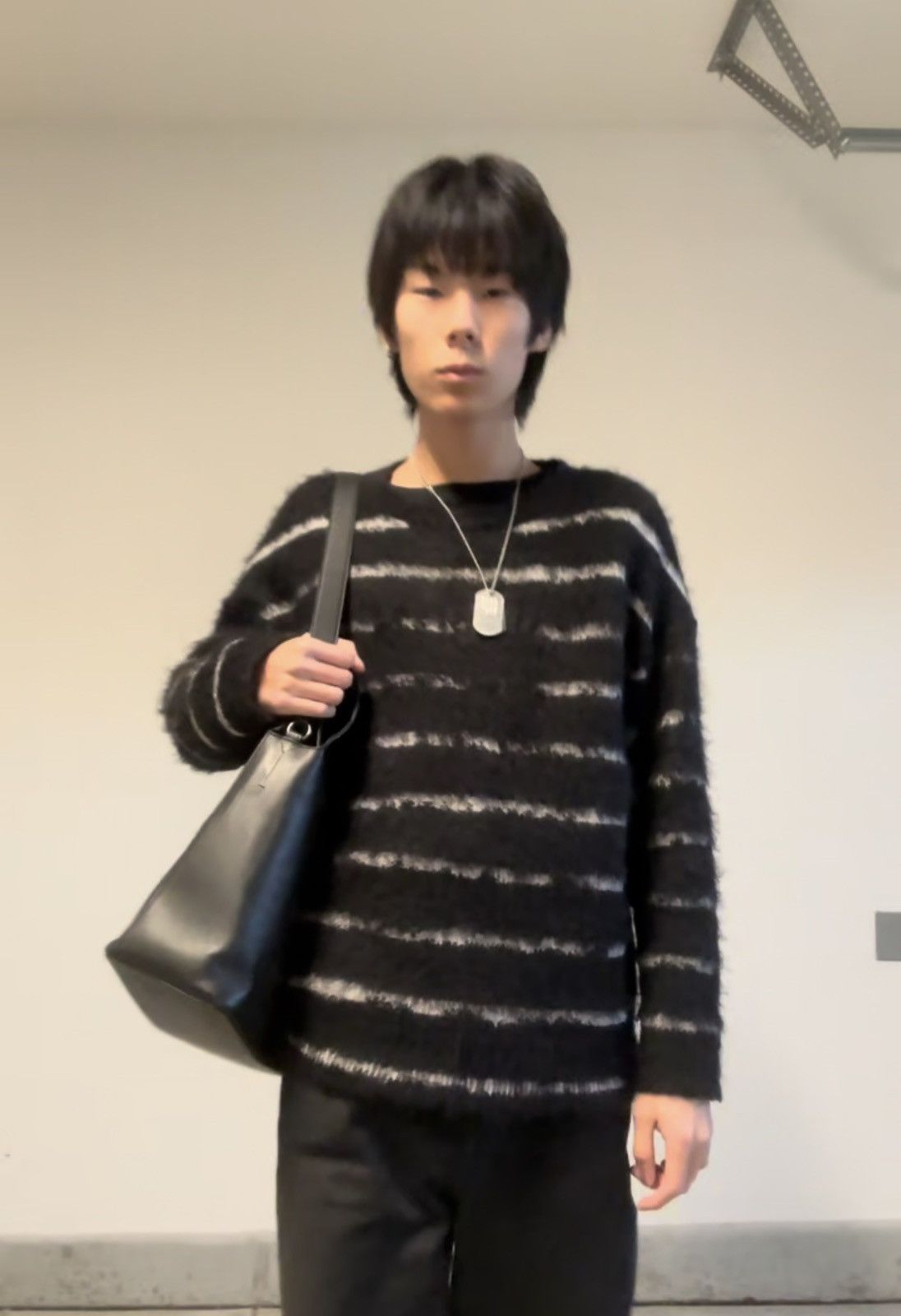 Saint Laurent Paris HEART THROB STRIPED SWEATER Size US M / EU 48-50 / 2 - 6 Thumbnail