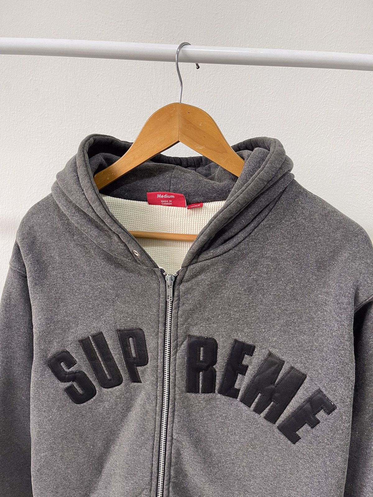 Supreme OG Supreme Thermal Arc Logo Zip Hoodie | Grailed